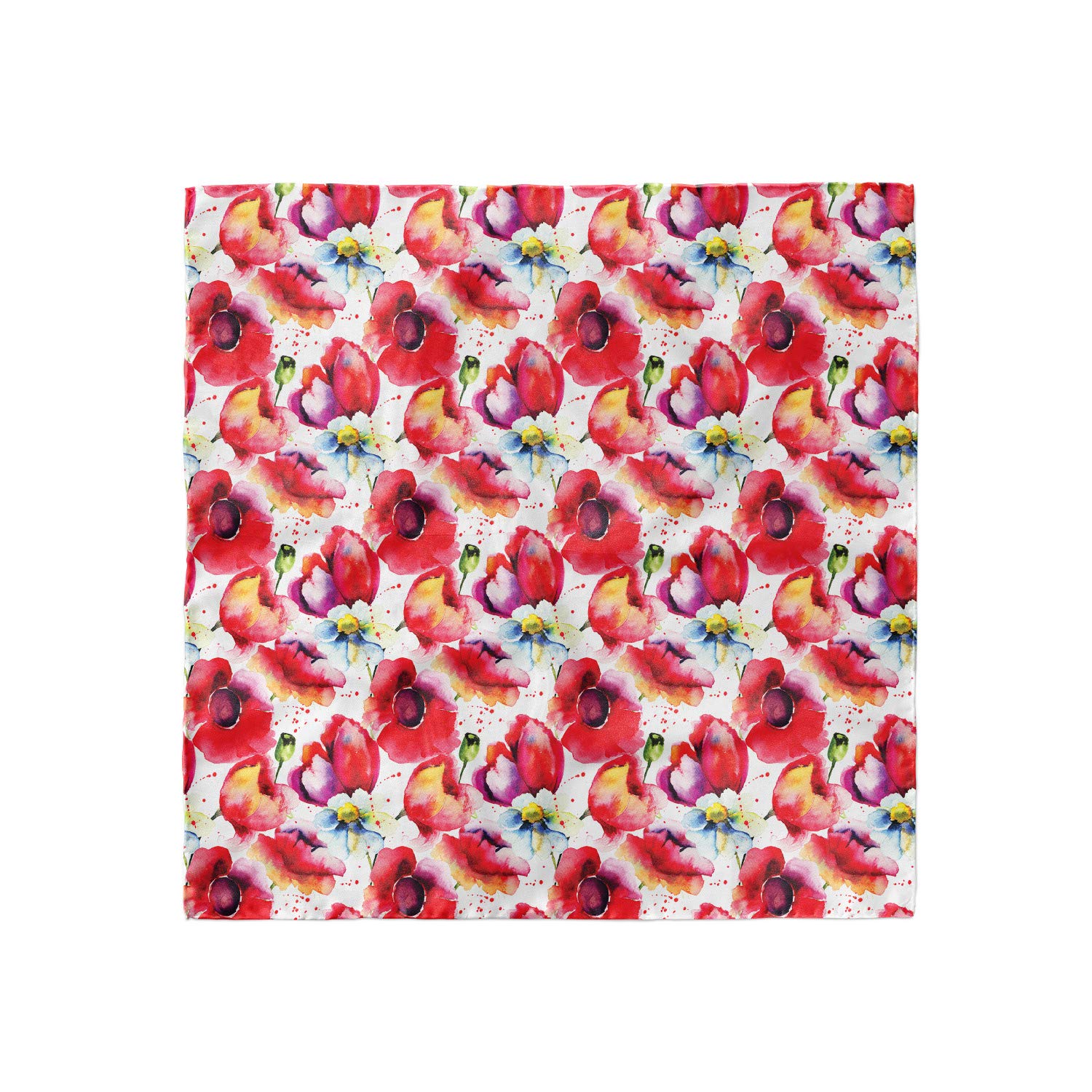 Ambesonne Floral Hair Scarf - Watercolor Romantic Art Head Wrap for Women | Boho Chic Headband, Fashionable Hair Accessory for Parties, Weddings & Everyday Style