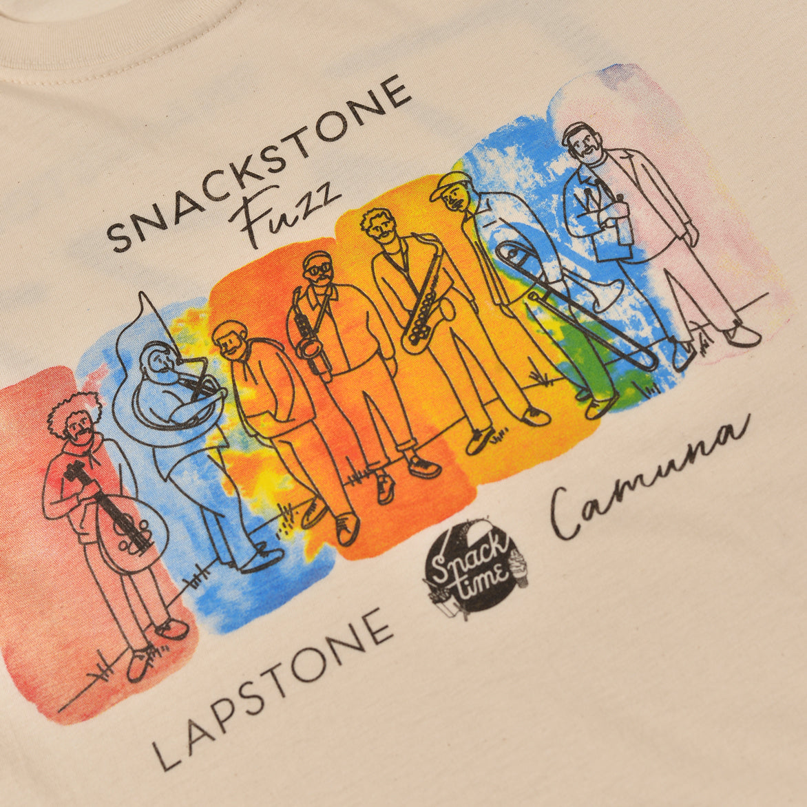 Camuna Cellars x Lapstone Snackstone Fuzz Tee - Natural Cotton T-Shirt for Casual Wear & Street Style | Perfect for Everyday Outfits & Relaxing