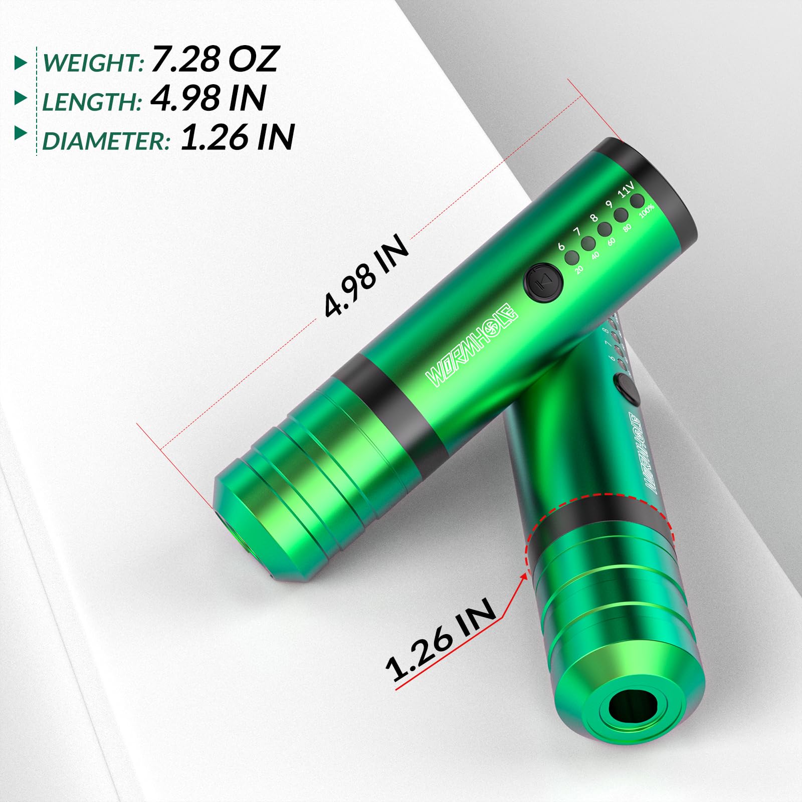 Wireless Tattoo Pen Machine - Rotary Battery Tattoo Gun with 2100mAh, Professional Cordless Tattoo Equipment for Artists & Beginners (Model HP68-A) - Perfect for Home Studios & Tattoo Shops
