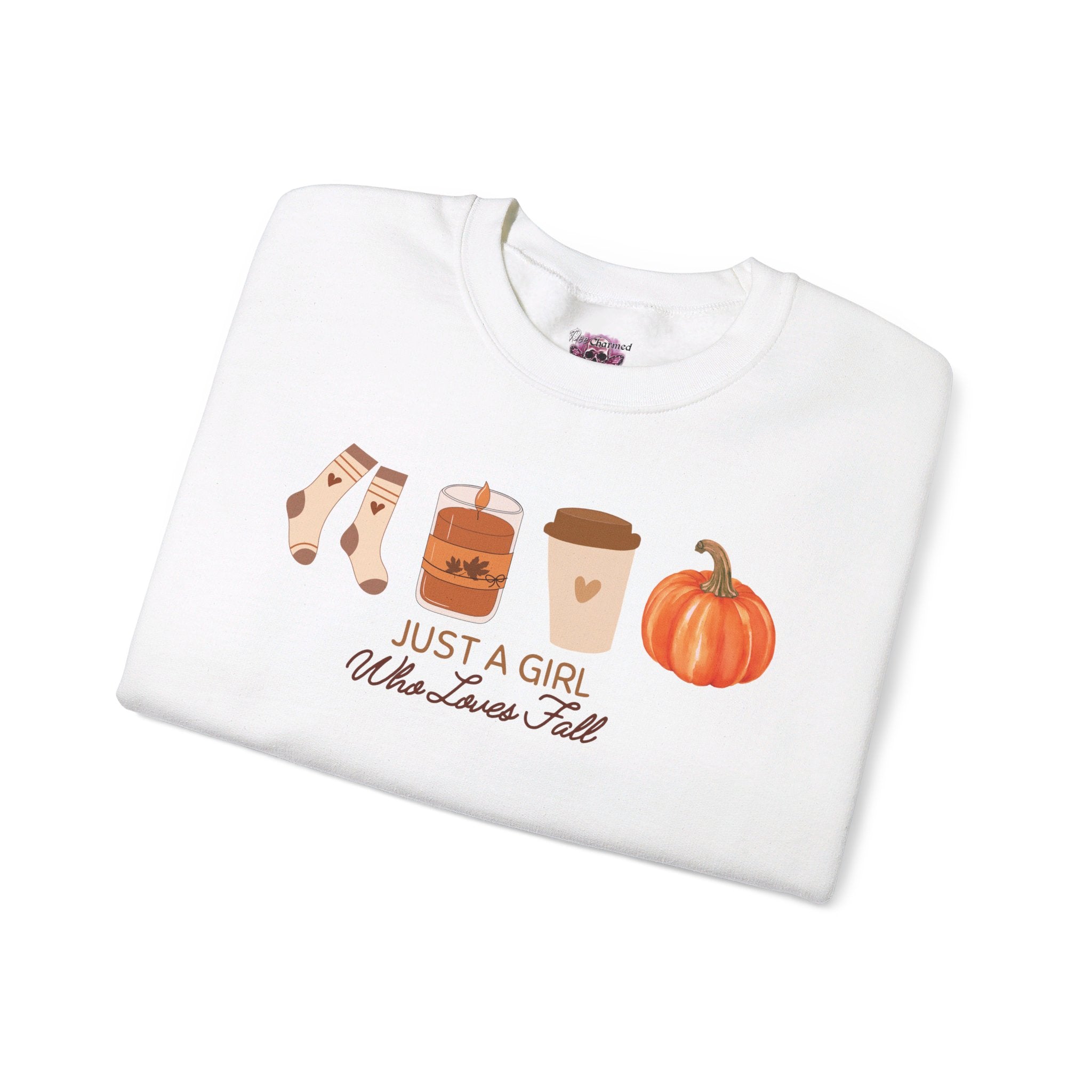 Just a Girl That Loves Fall - Cute Autumn Themed T-Shirt for Women | Perfect for Pumpkin Spice Season, Thanksgiving & Cozy Fall Outfits