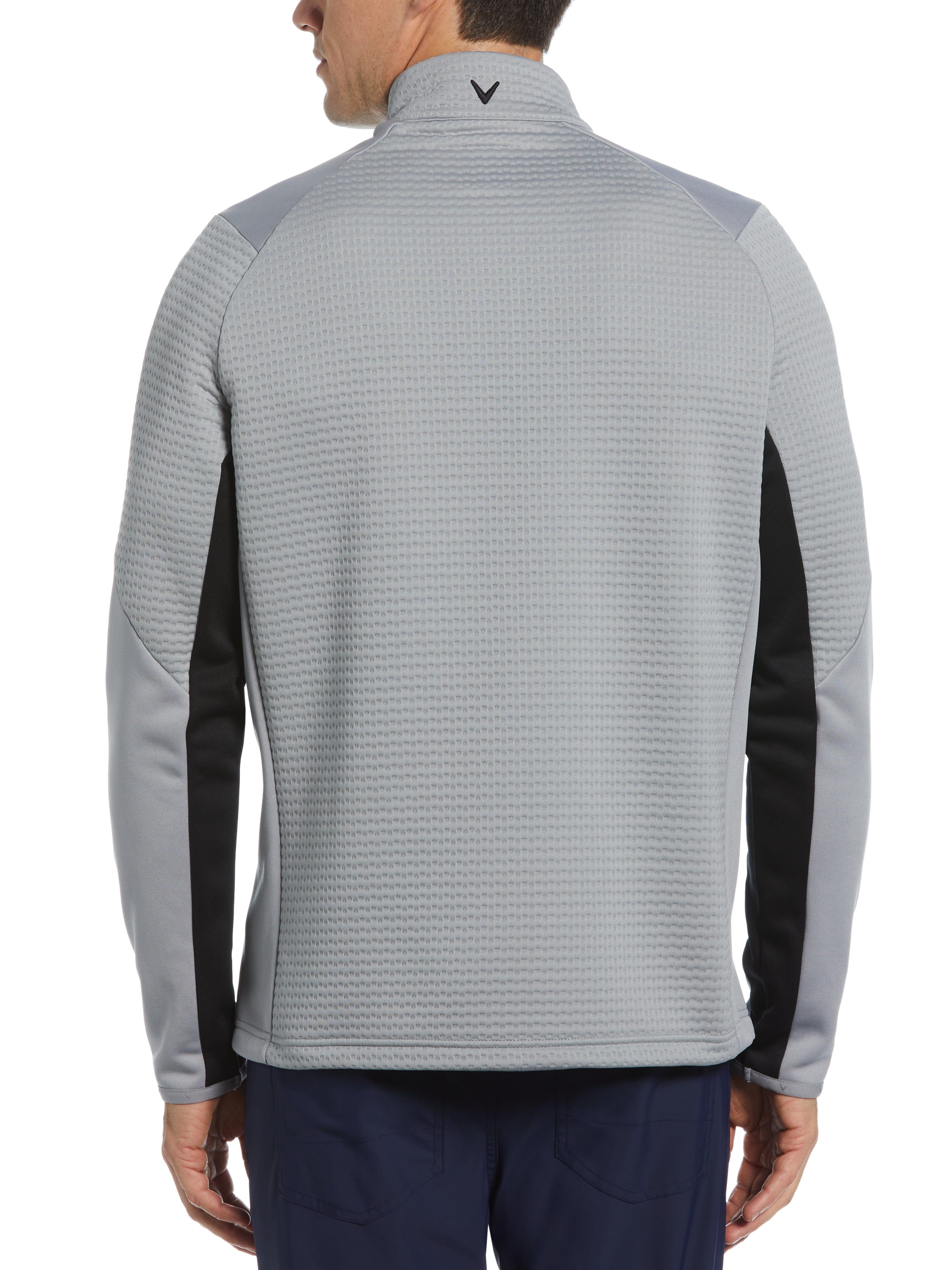 Men's Textured 1/4 Zip Golf Pullover Sweater - Lightweight & Breathable for Golf, Casual Wear & Outdoor Activities