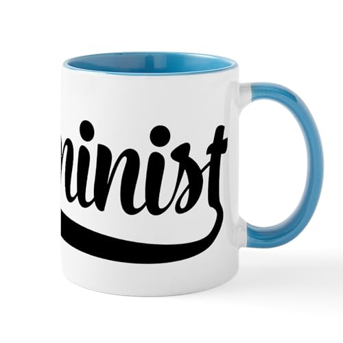 White/Blue Inside - Feminist Mugs