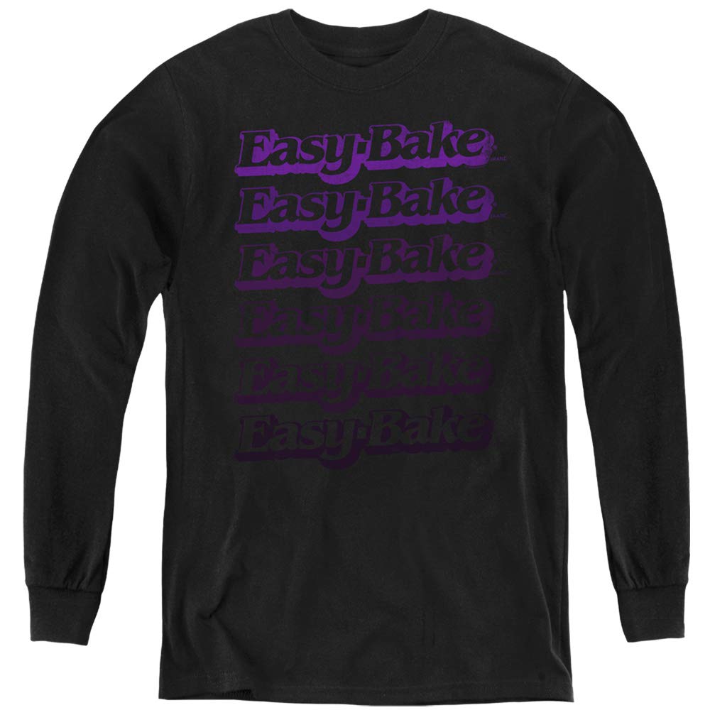 Easy Bake Oven Faded Youth Long Sleeve T-Shirt | Vintage Style Graphic Tee for Men & Women | Perfect for Casual Wear, Baking Enthusiasts & Retro Fashion Lovers