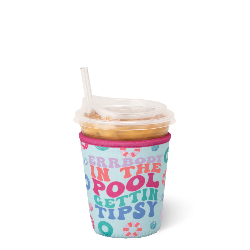 Errbody In The Pool Small Iced Cup Coolie - Insulated Can Cooler for Beer & Soda - Perfect for Pool Parties, BBQs & Beach Outings
