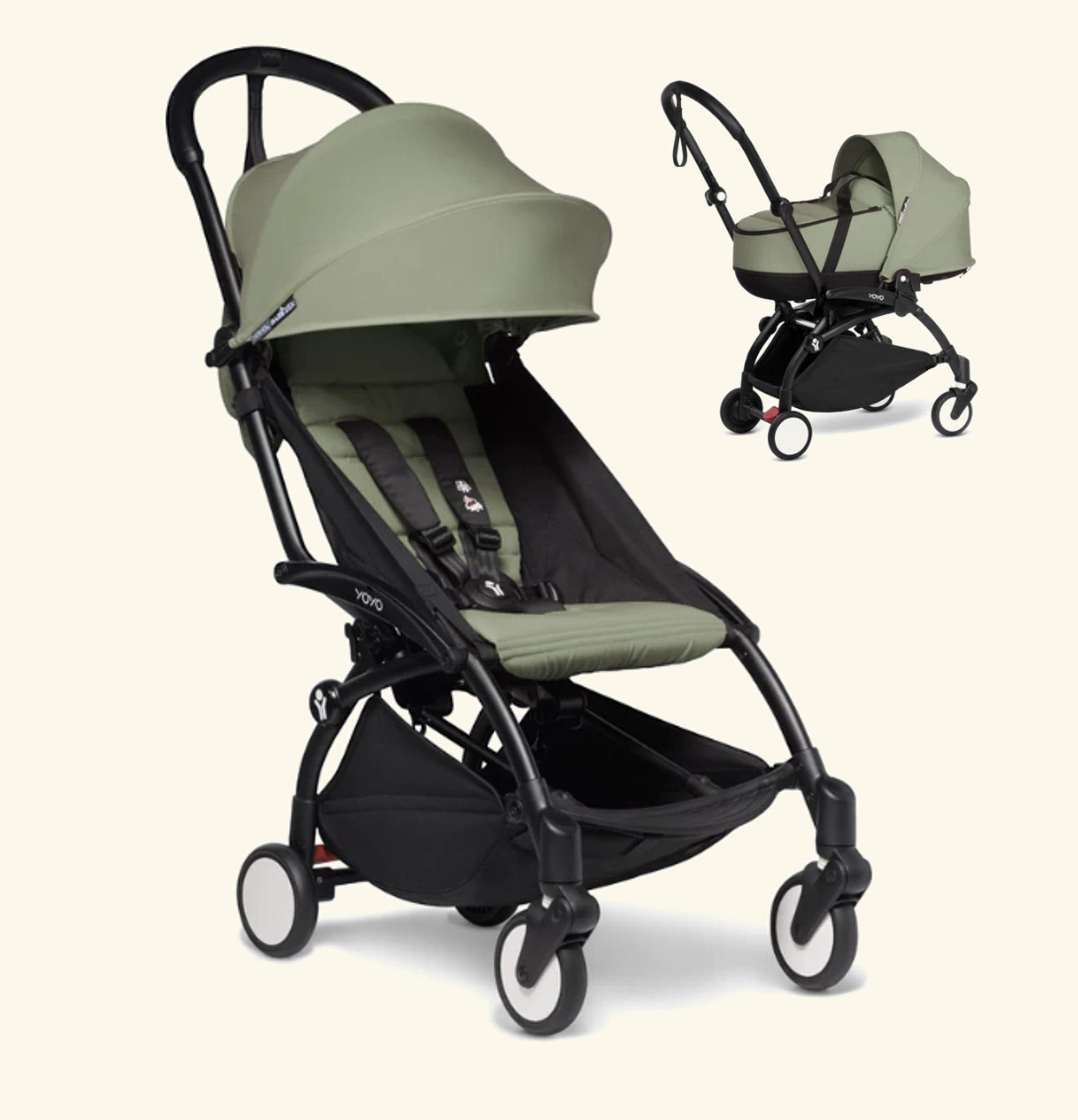 Stokke YOYO2 6+ Complete Baby Stroller with Bassinet - Lightweight Compact Travel Stroller for Toddlers & Newborns - Perfect for Air Travel, City Walks and Everyday Use