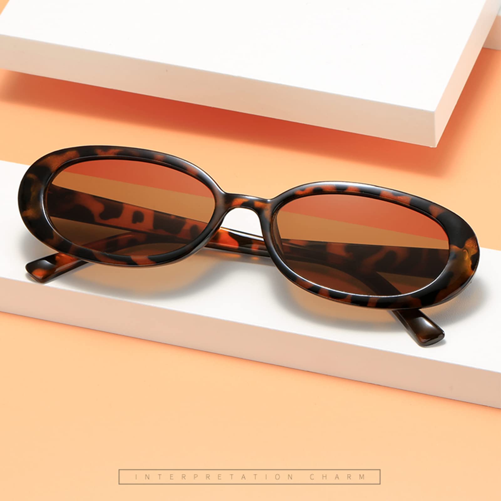 Stylish Oval Sunglasses for Women - UV Protection, Polarized, Fashionable & Lightweight - Perfect for Driving, Beach & Outdoor Activities