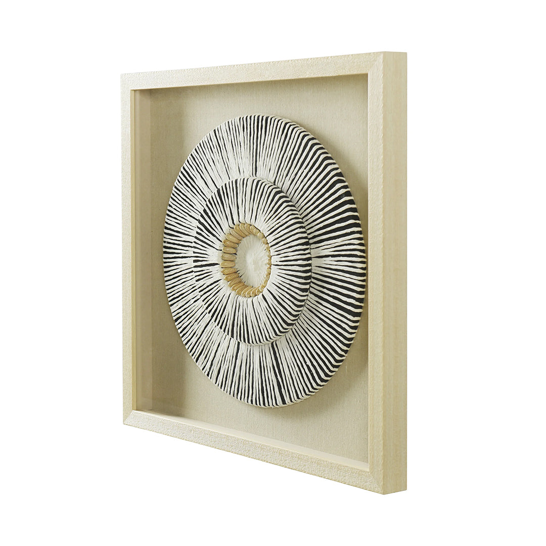 Premium Paper Shell Disk Shadow Box - Elegant Display Case for Collectibles, Photos & Memorabilia | Perfect for Home Decor, Gifts & Keepsake Storage