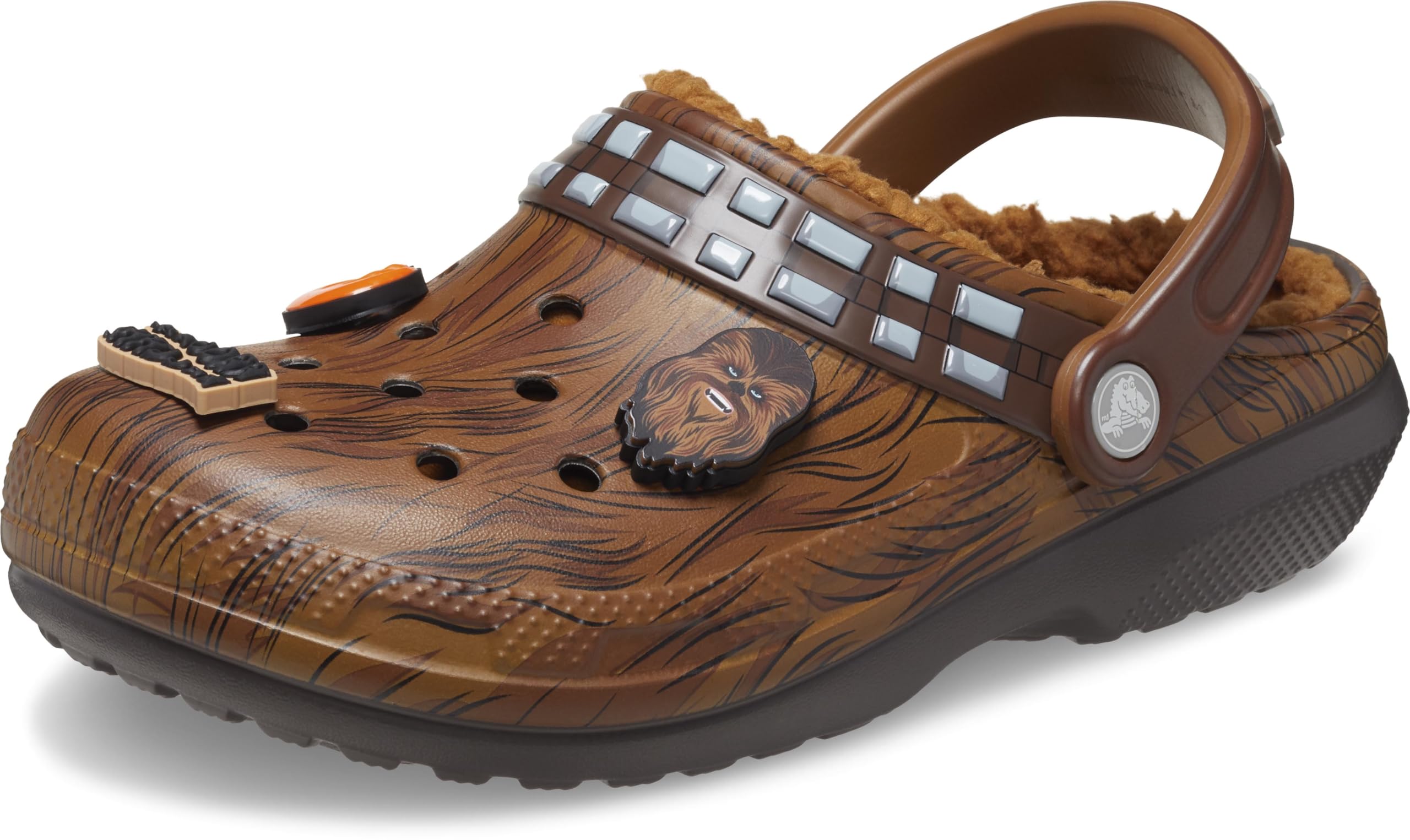 Crocs Unisex-Adult Star Wars Chewbacca Classic Lined Clogs - Fuzzy Winter Slippers for Men & Women - Cozy Indoor & Outdoor House Shoes for Relaxing at Home or Running Errands