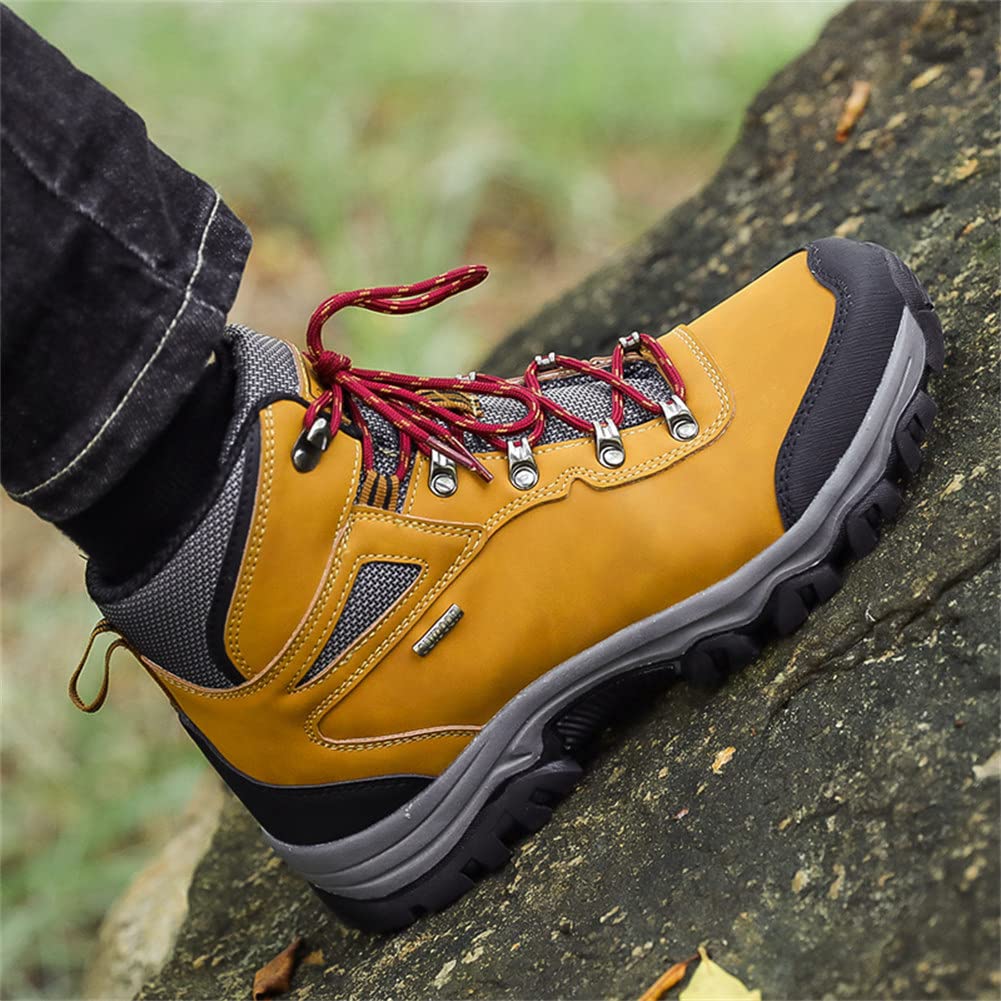 Men's Waterproof Hiking Boots - Lightweight Ankle Boots with Multi-Terrain Lugs for Outdoor Work & Adventure - Durable Camouflage Design for Hiking, Camping & Trail Running