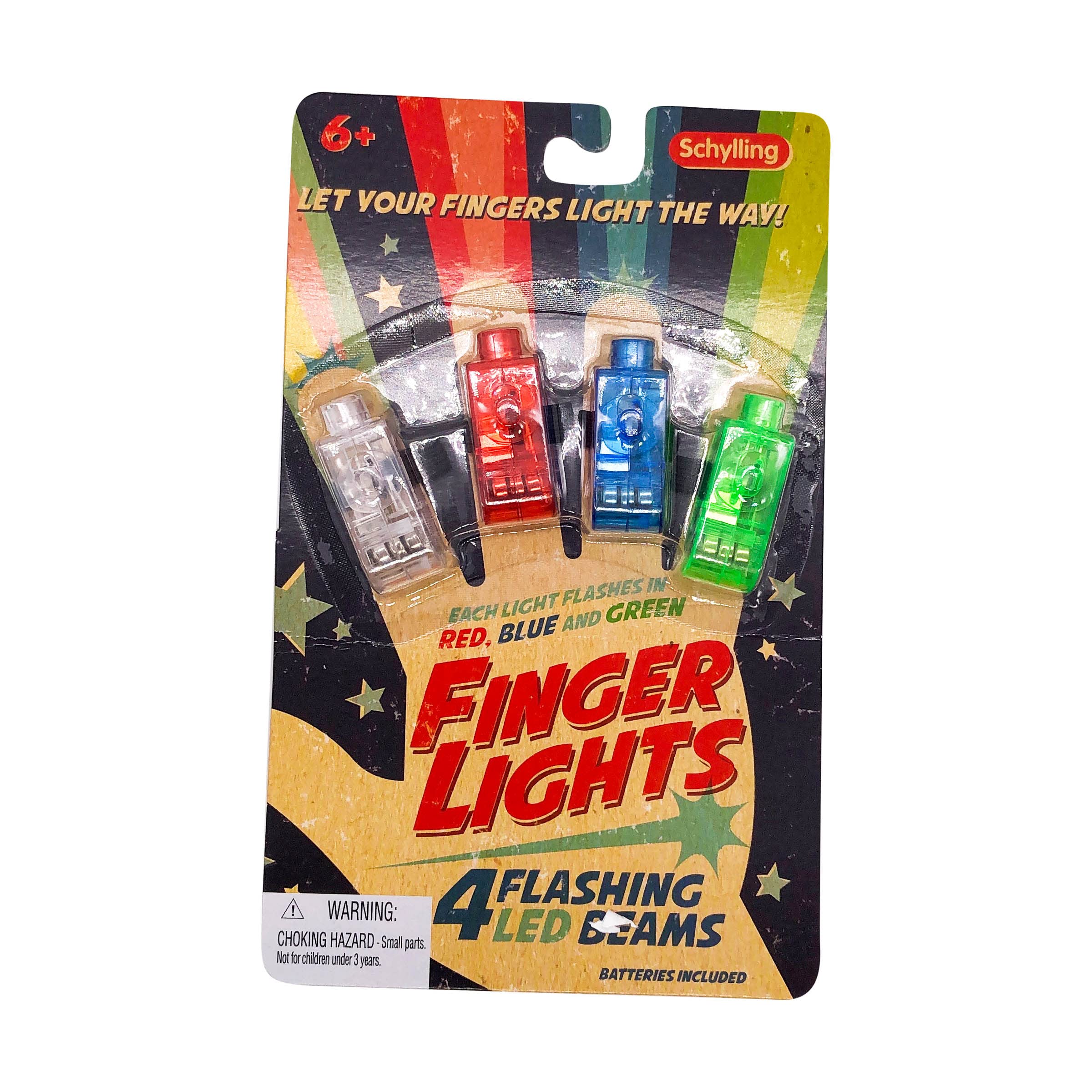 SCHYLLING LED Finger Flashlights - 1 Pack, Hands-Free Light for Reading, Camping, and DIY Projects - Bright Portable Flashlight for Nighttime Activities