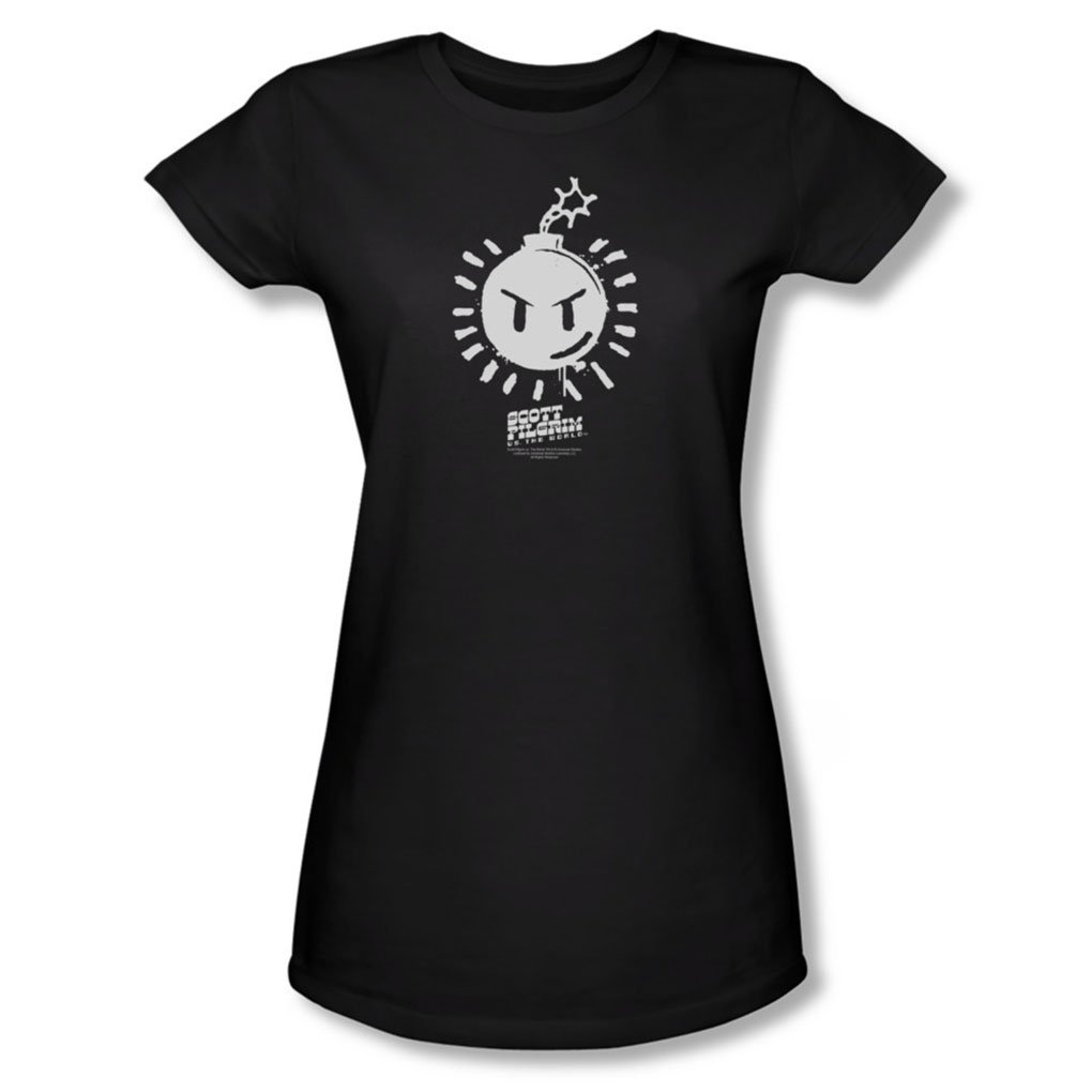 Scott Pilgrim Juniors Sex Bob-Omb Logo Sheer T-Shirt | Vintage Band Tee for Girls | Perfect for Concerts, Cosplay & Casual Wear