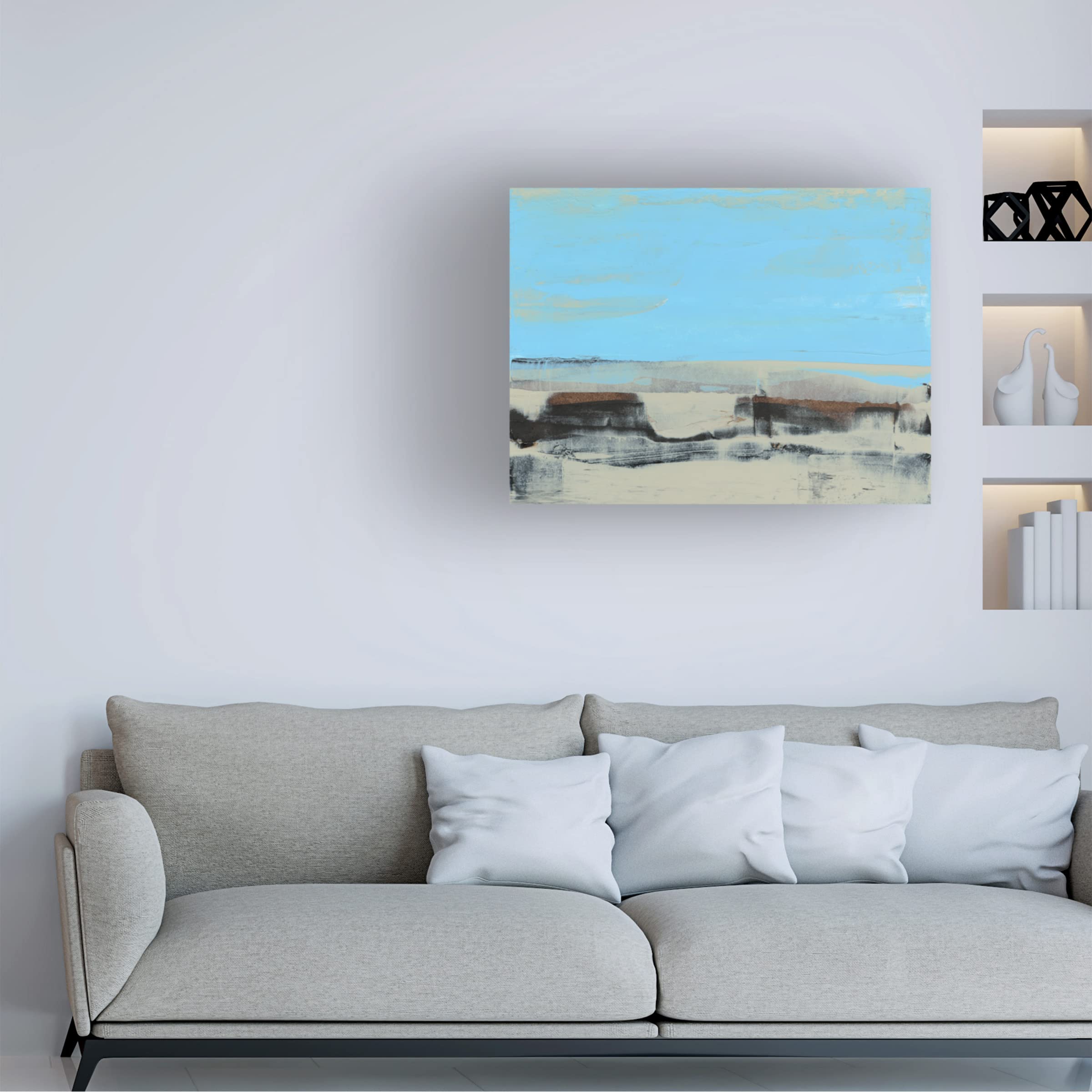 Sharon Gordon 'Reflecting On Summer V' Canvas Wall Art Print - Modern Home Decor for Living Room, Bedroom & Office - Trademark Fine Art Collection