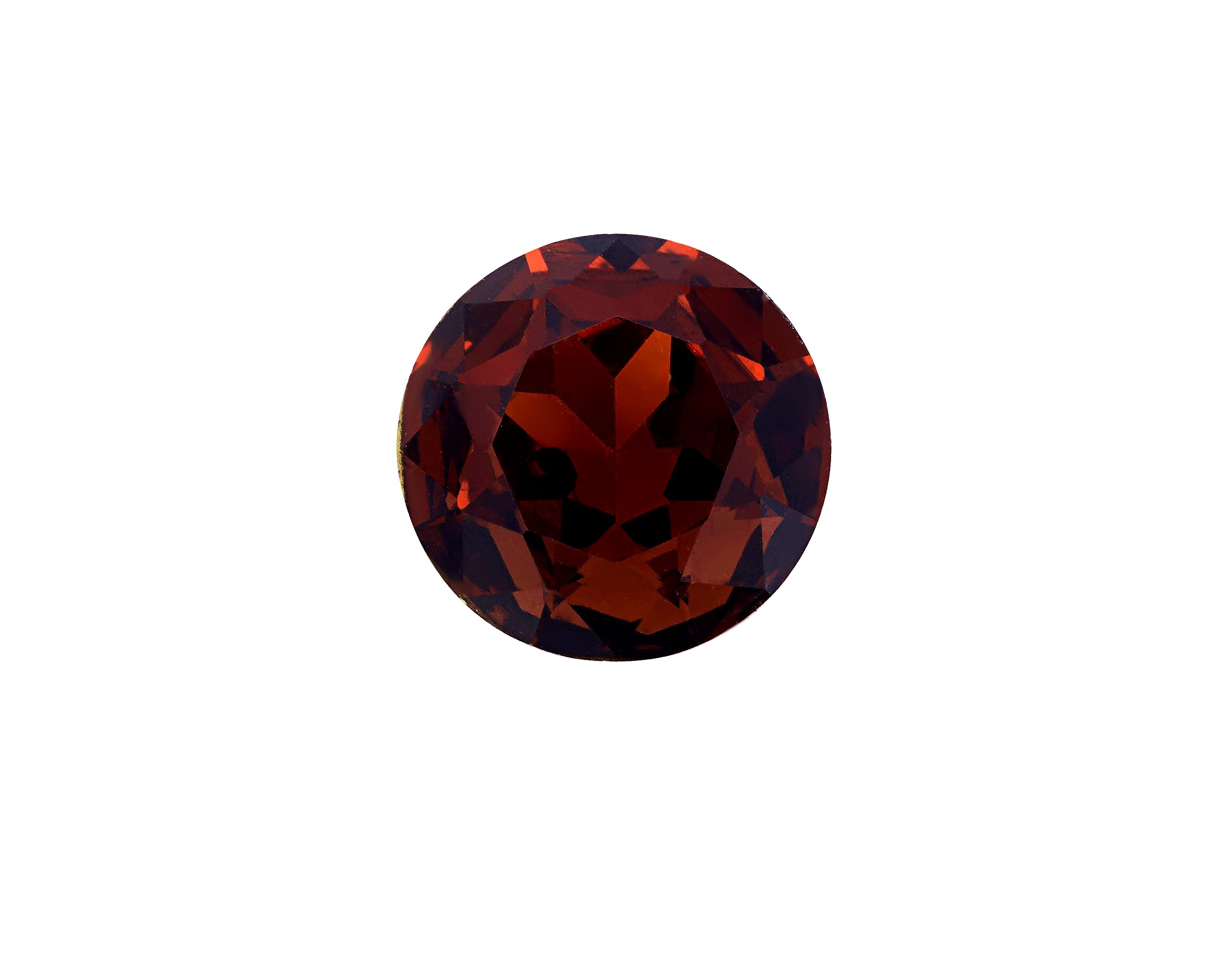 8pcs Smoked Topaz Cabochon Rhinestones - 14x5mm Round Cut with Foil Back for Easy Glue On (3-Pack Bundle - Save $2) - Perfect for DIY Jewelry, Nail Art, and Craft Projects