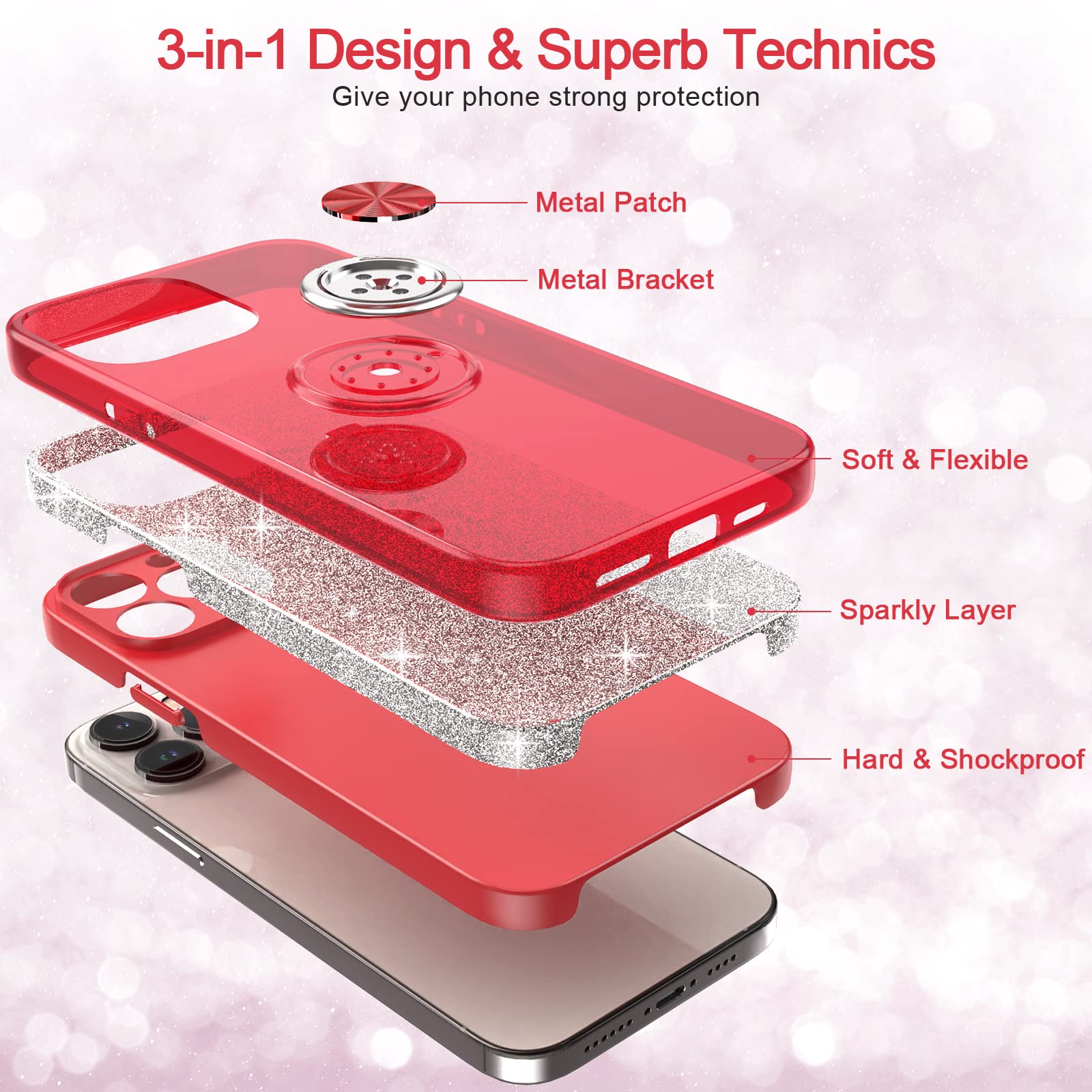 Slim Glitter Sparkle Case for iPhone 12 Pro Max 6.7