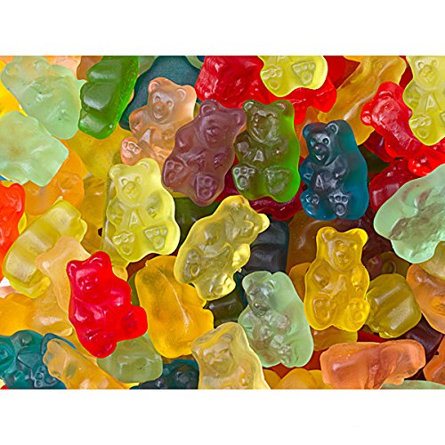 SweetGourmet Gummi Bears - 12 Delicious Fruit Flavors | 1 Pound Bulk Candy for Parties, Snacks & Gift Baskets | Soft & Chewy Candy Treats for Kids & Adults