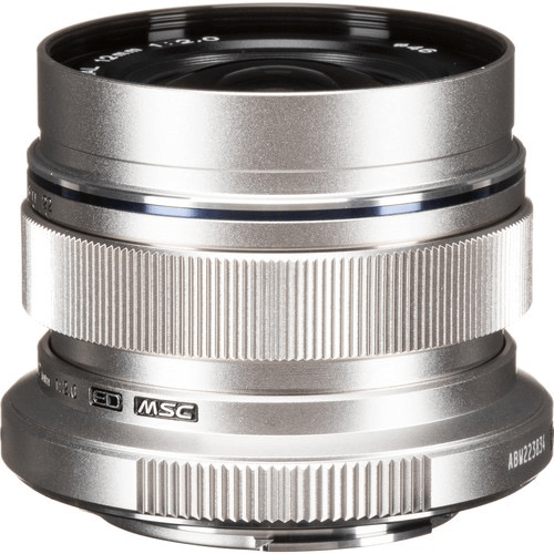 OM SYSTEM M.Zuiko Digital ED 12mm f/2.0 Wide Angle Prime Lens (Silver) - Perfect for Landscape, Street & Low Light Photography | Compatible with Olympus & Panasonic Micro Four Thirds Cameras