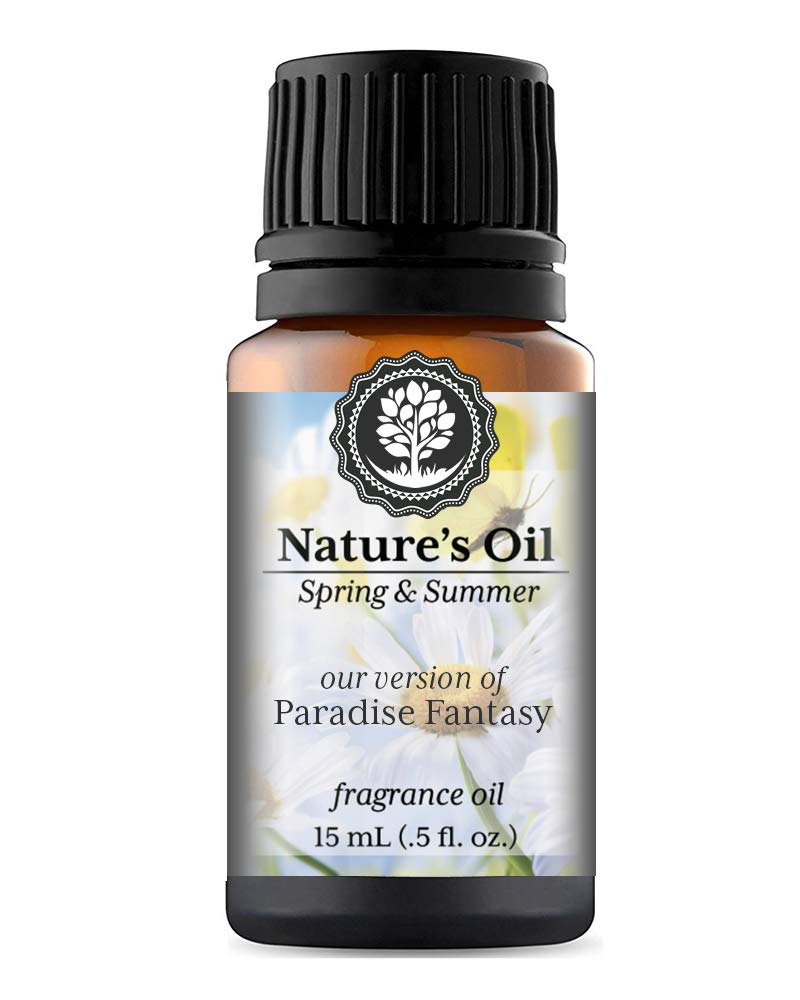 Paradise Fantasy Fragrance Oil - 15ml Premium Essential Oil for Aromatherapy Diffusers, Handmade Soap, Scented Candles, Body Lotion, Home Fragrance, Linen Spray, Bath Bombs & DIY Slime - Create Relaxing Spa Atmosphere at Home