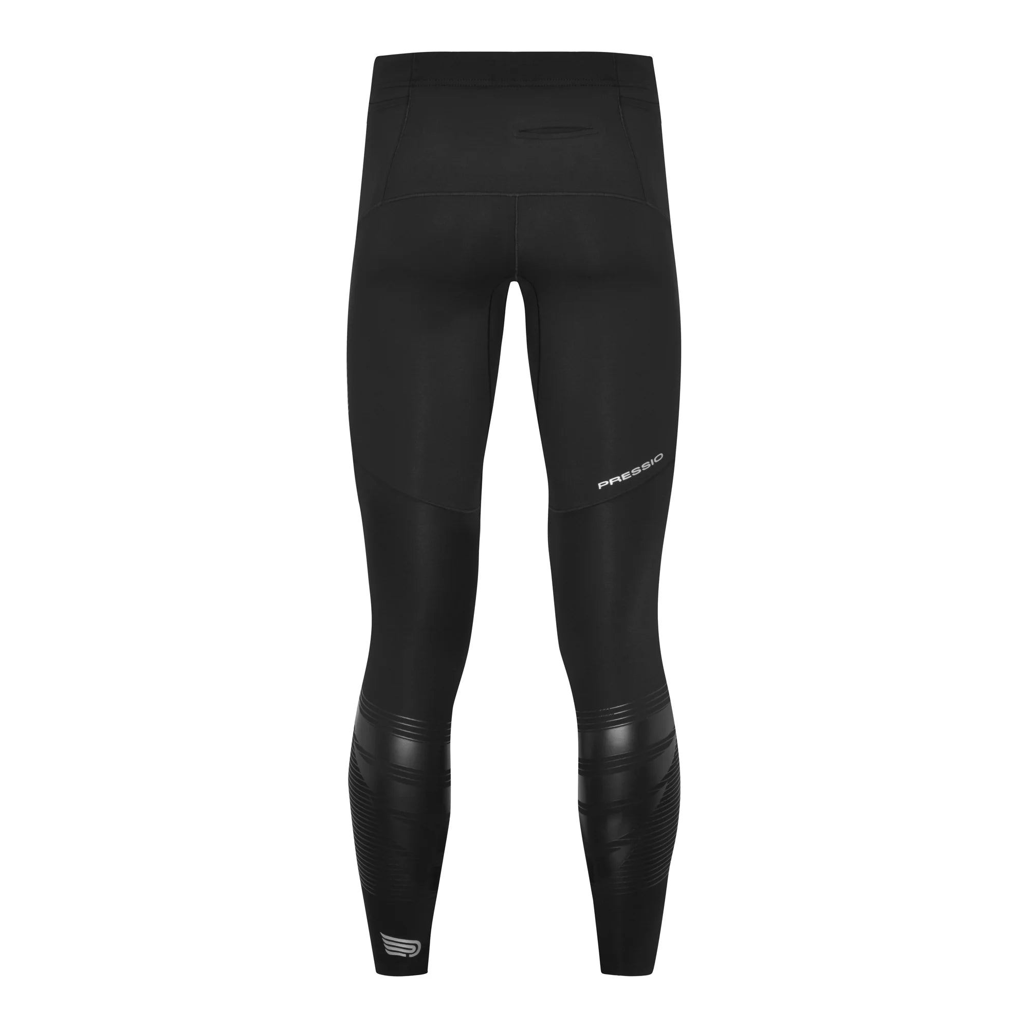 Pressio Men's Power Tight Black - High Performance Compression Pants for Workout, Running & Gym Training