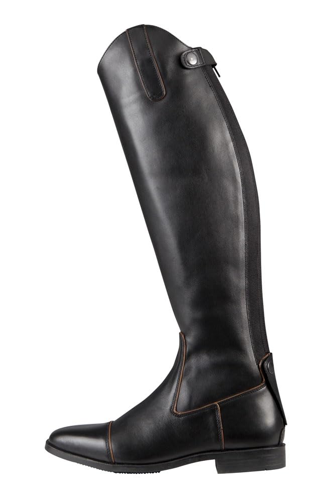 Women's 7468 Genuine Leather Ankle Boots - Black (EU 44) | Comfortable & Stylish for Winter, Fall & Casual Outfits