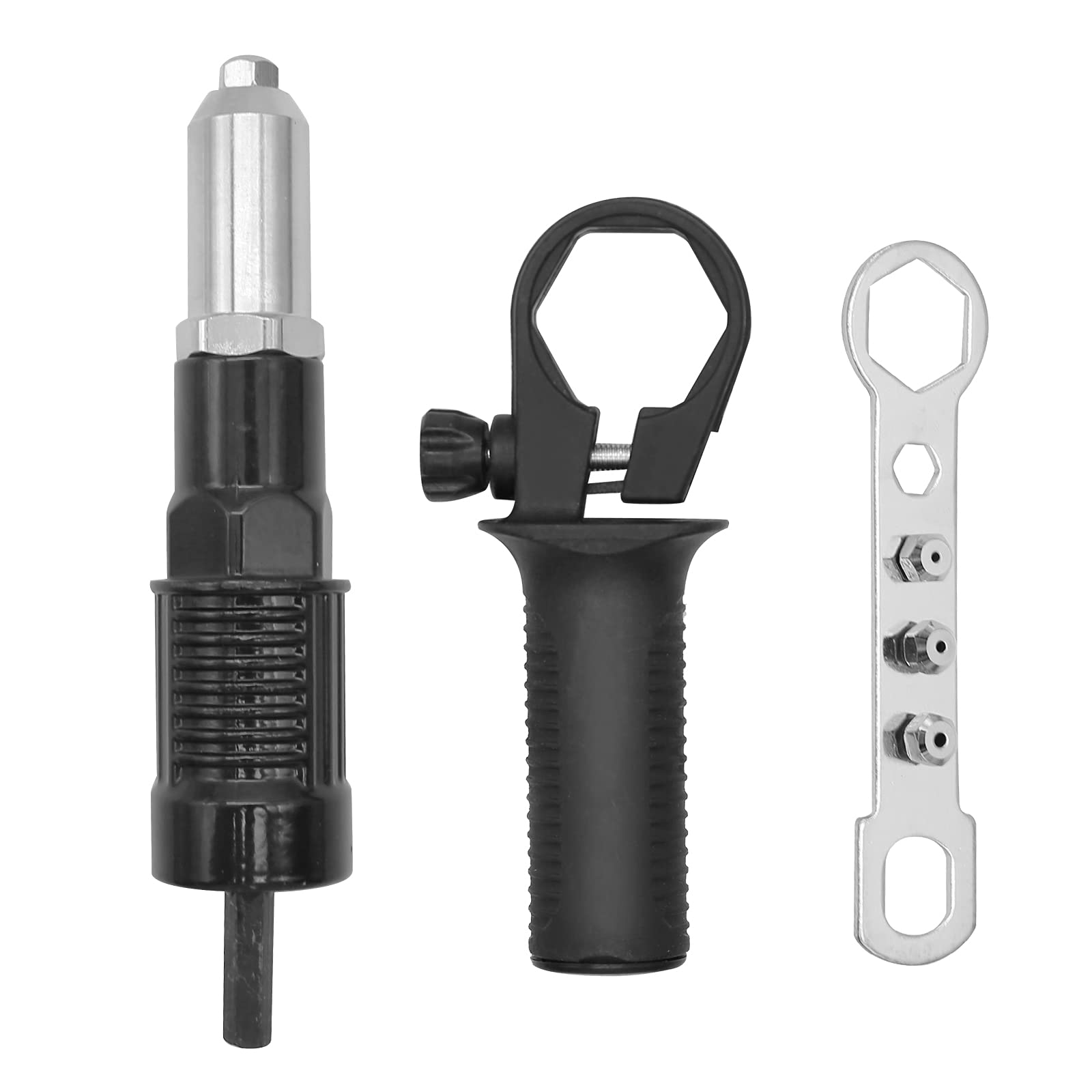 Heavy Duty Pop Rivet Gun Kit - Cordless Rivet Tool with Drill Attachment for Metal, Wood & Plastic - Perfect for DIY Projects, Auto Repair & Home Improvement