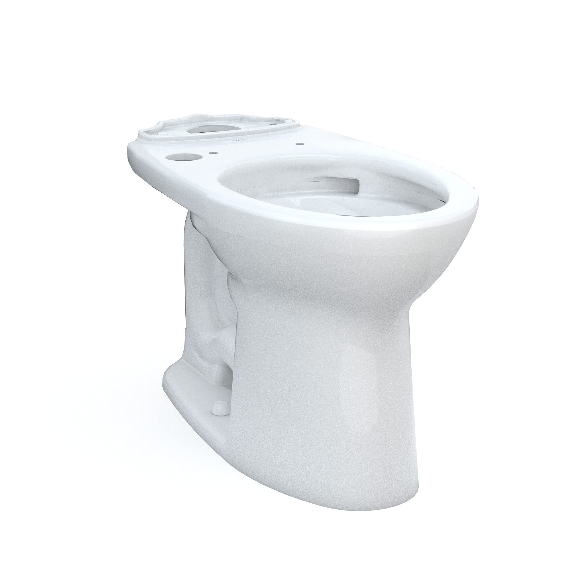 TOTO Drake Elongated Universal Height ADA Compliant Toilet with TORNADO FLUSH Technology and CEFIONTECT Coating - Cotton White (C776CEFGT40#01) | WASHLET+ Ready for Easy Bidet Installation | Perfect for Modern Bathrooms, Small Spaces & Water-Efficient Homes