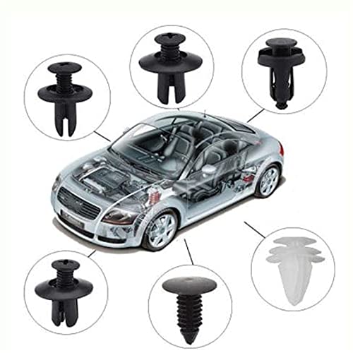 VALINK Universal Bumper Retainer Clips - 50pcs Car Fastener Clips Kit for Bumper, Door Panel, Dashboard & Furniture Assembly | Durable Expansion Screws for Auto Repair & DIY Home Projects