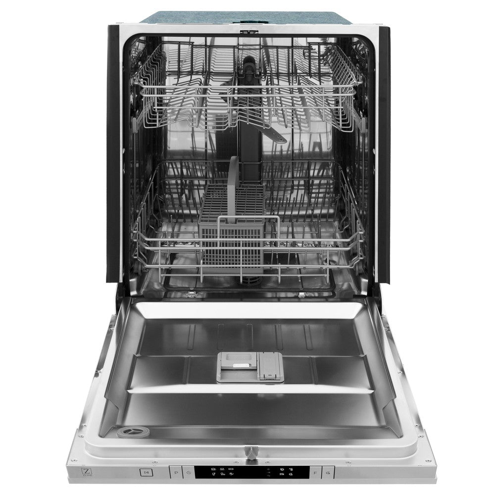 ZLINE 48-inch Stainless Steel Dual Fuel Range Kitchen Package with Convertible Range Hood & Dishwasher (3KP RARH48 DW) - Perfect for Modern Home Chefs & Open Concept Kitchens
