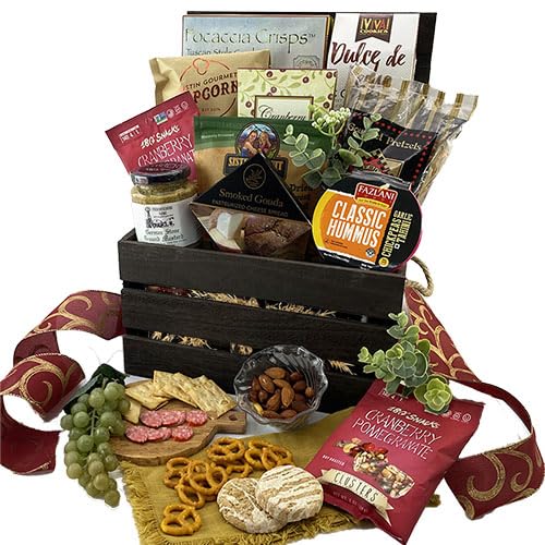 Premium Gourmet Gift Basket - Deluxe Assorted Snacks & Treats for Holidays, Corporate Gifts, Birthday Presents & Special Occasions