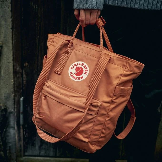Fjallraven Kanken Totepack Backpack - Desert Brown | Water-Resistant Laptop Bag for Travel, Work & School | Stylish Unisex Daypack for Commuters & Students