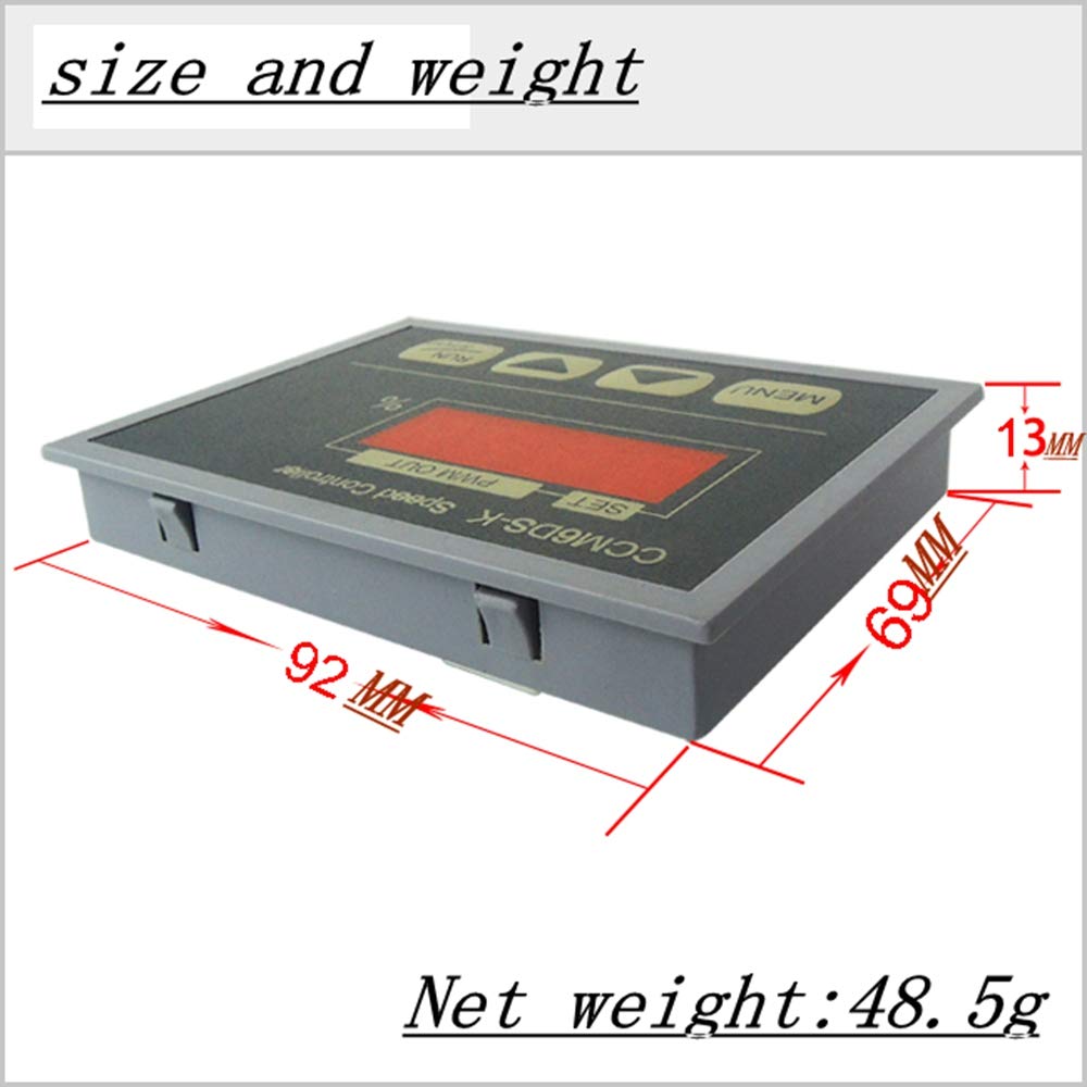 30A DC 12-80V Digital LED Display Motor Speed Controller for Electric Scooters, Bikes, and DIY Projects - PWM Adjustable Regulator for Smooth Acceleration Control