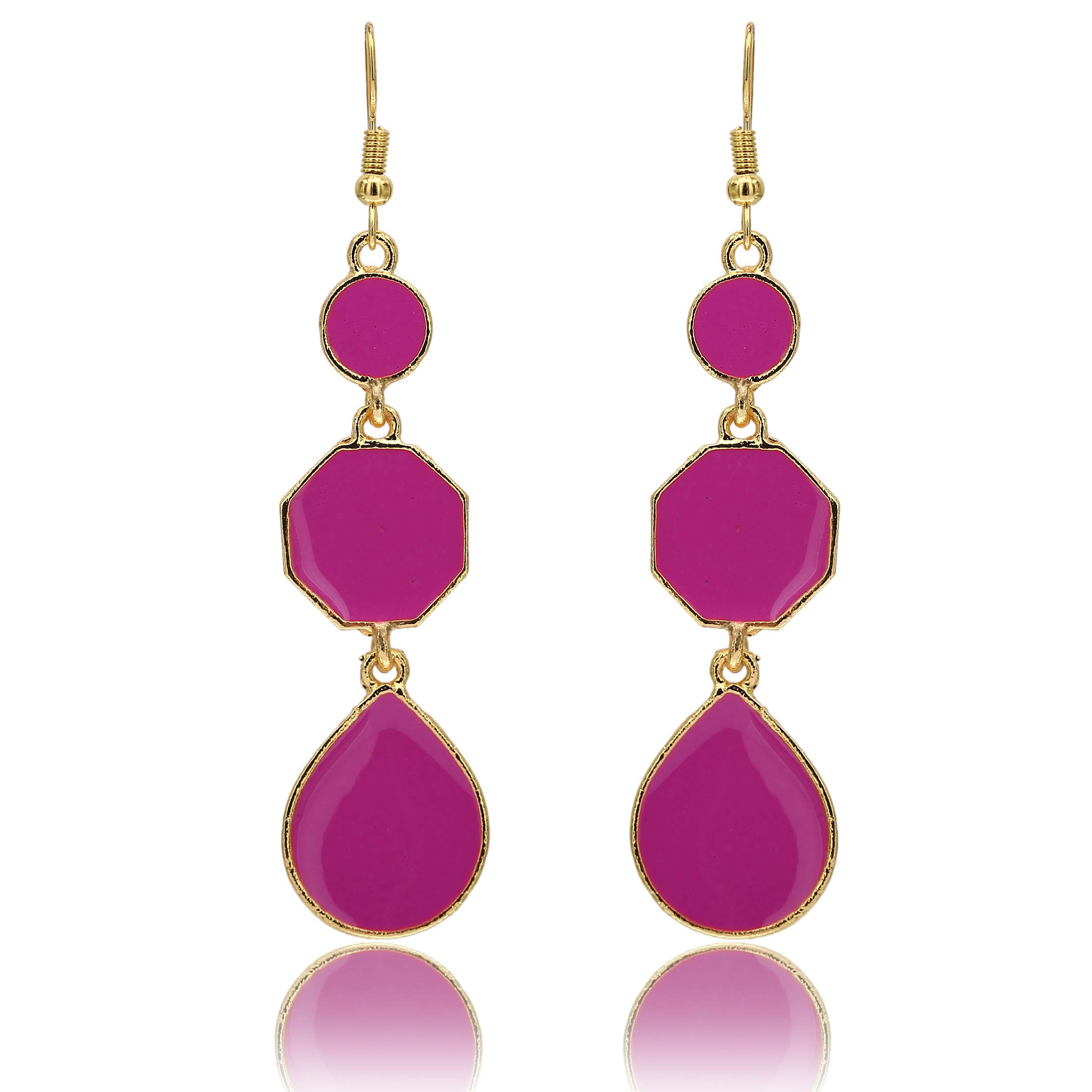 Moonstruck Women's Drop & Dangle Earrings - Elegant Sterling Silver Jewelry for Parties, Weddings & Special Occasions