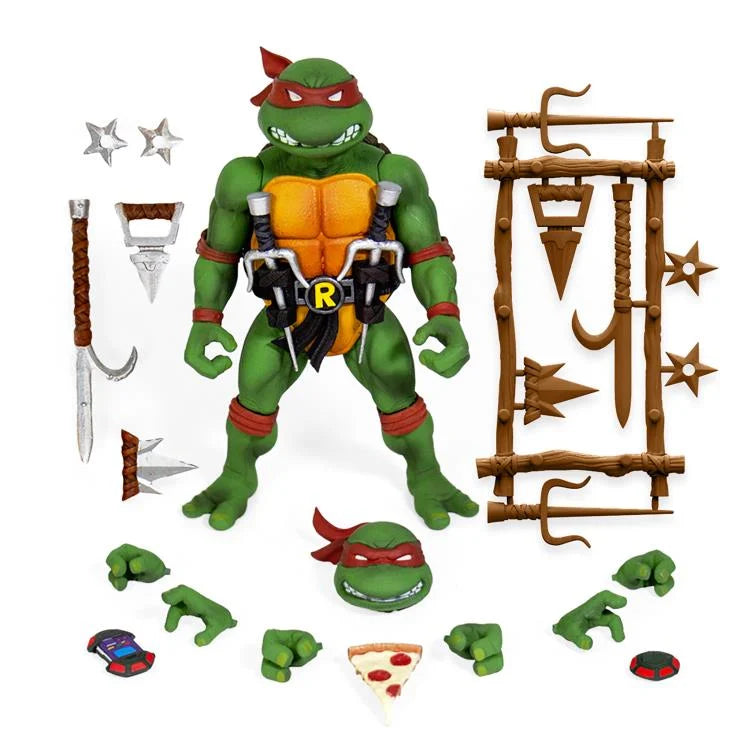 Teenage Mutant Ninja Turtles ULTIMATES! Raphael Action Figure - Collectible TMNT Toy for Kids & Adults - Perfect for Display, Play & Comic Book Fans