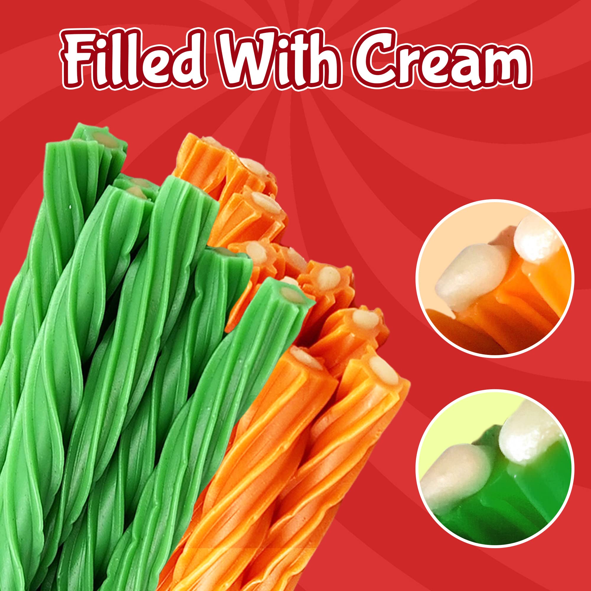 Twizzlers Cream Filled Licorice Candy Twists - 2 Pack (Orange Pop Creamsicle & Key Lime Pie) | Soft & Chewy Sweet Candy for Kids & Adults | Perfect for Parties, Movie Nights & Snack Time