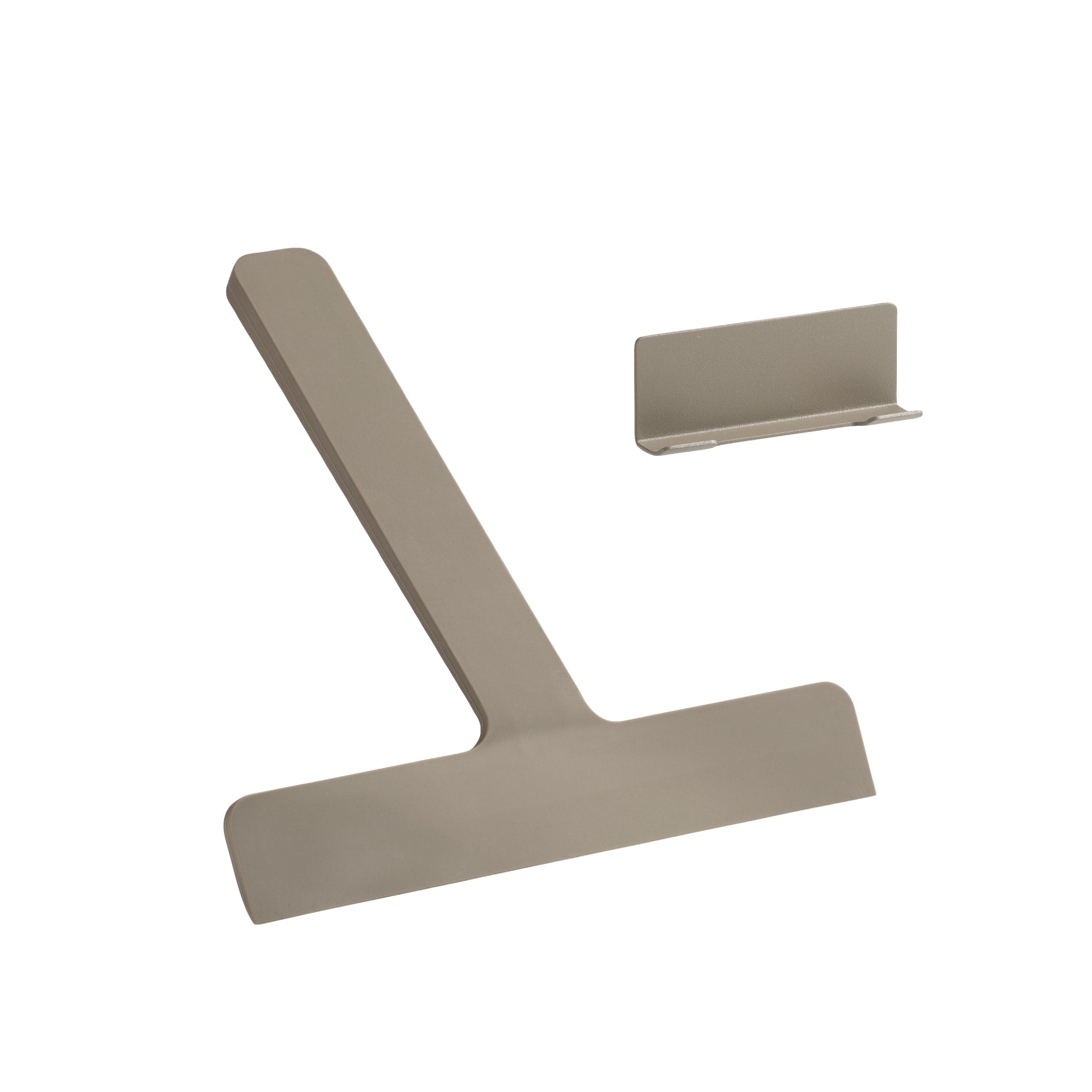 ZONE DENMARK Ume Wiper with Holder - Small Taupe Cleaning Cloth for Kitchen, Bathroom & Car Windows - Microfiber Dusting & Polishing Tool