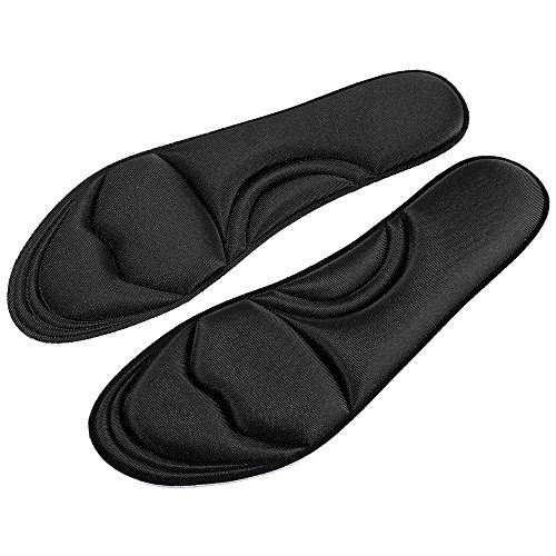 Orthopedic Gel Insoles for Shoes - EVA & Silicone Arch Support Inserts (Size 45) - Pain Relief for Flat Feet, Plantar Fasciitis - Perfect for Running, Work & Daily Comfort