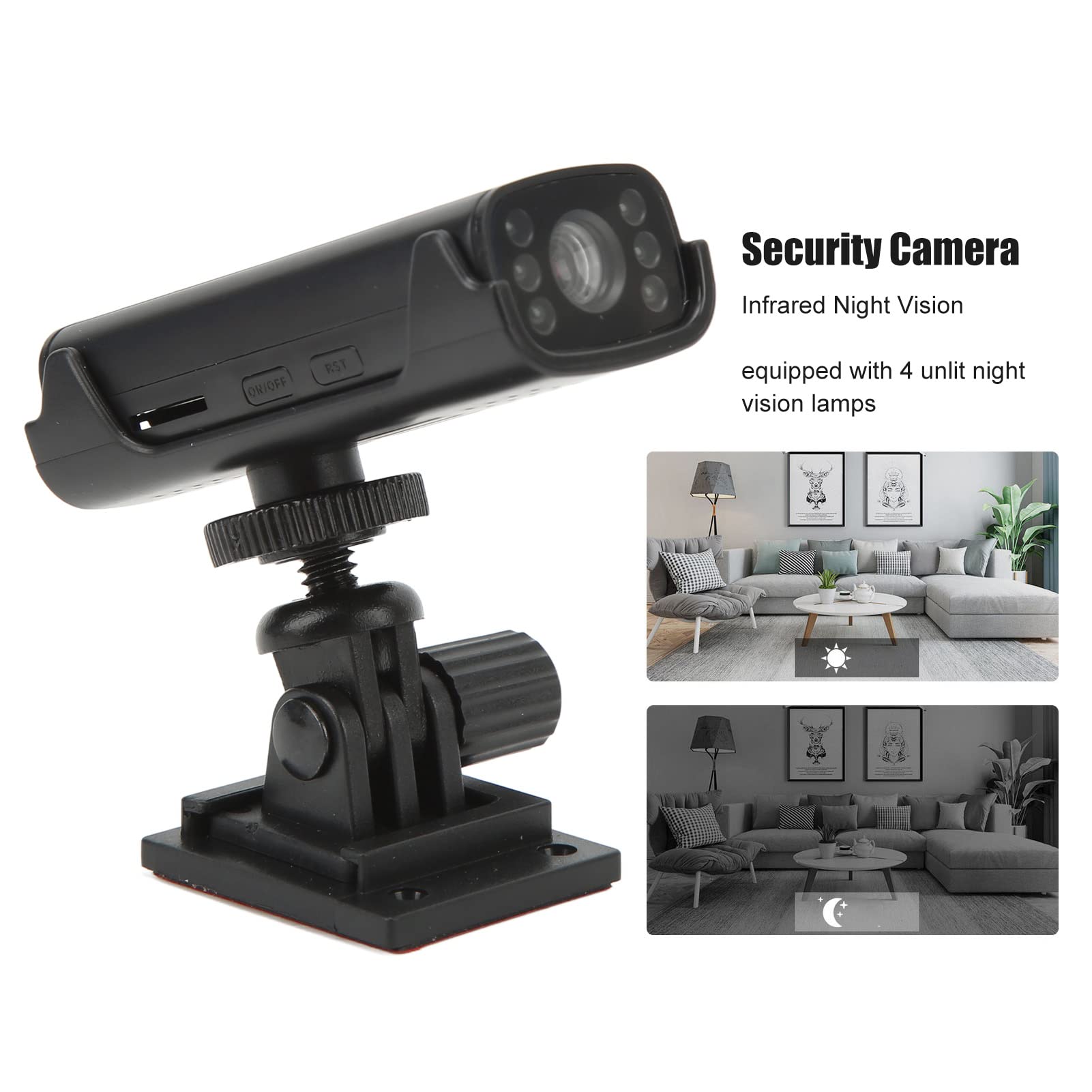 Wireless Security Camera - Mini WiFi Indoor Home Camera for Baby, Pet & Nanny Monitoring | 1080p HD with Infrared Night Vision, AI Motion Detection & Mobile App Remote Access | Ideal for Home Security, Baby Monitoring & Pet Watching