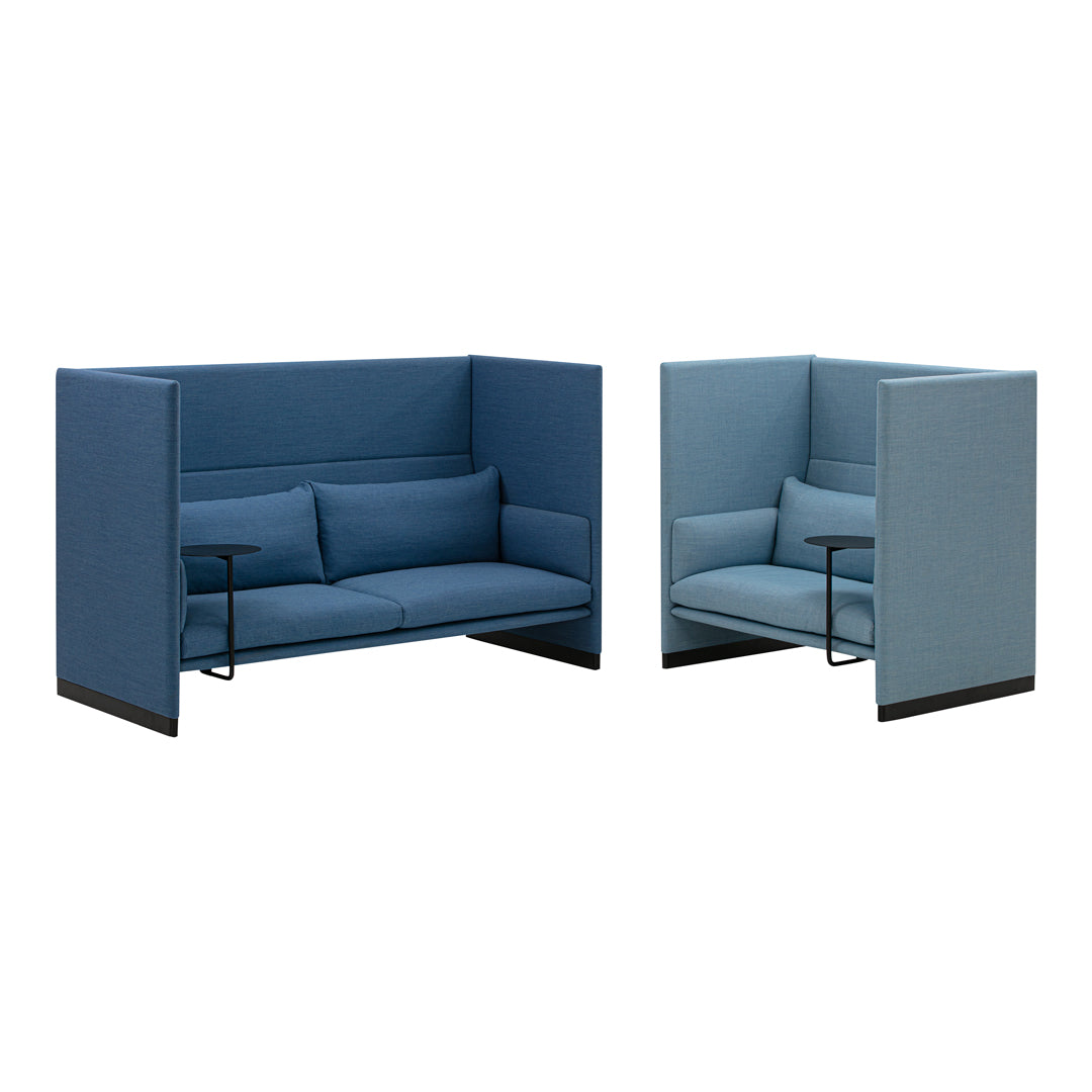 Sebastian Herkner Case Sofa Table by Wendelbo - Modern Side Table for Living Room, Bedroom & Office - Stylish End Table with Wooden Frame & Glass Top