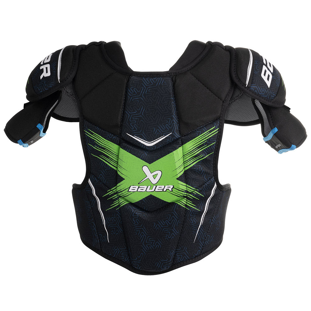 Bauer X 2024 Junior Ice Hockey Shoulder Pads - Youth Protective Gear for Hockey Players - Perfect for Practice & Games