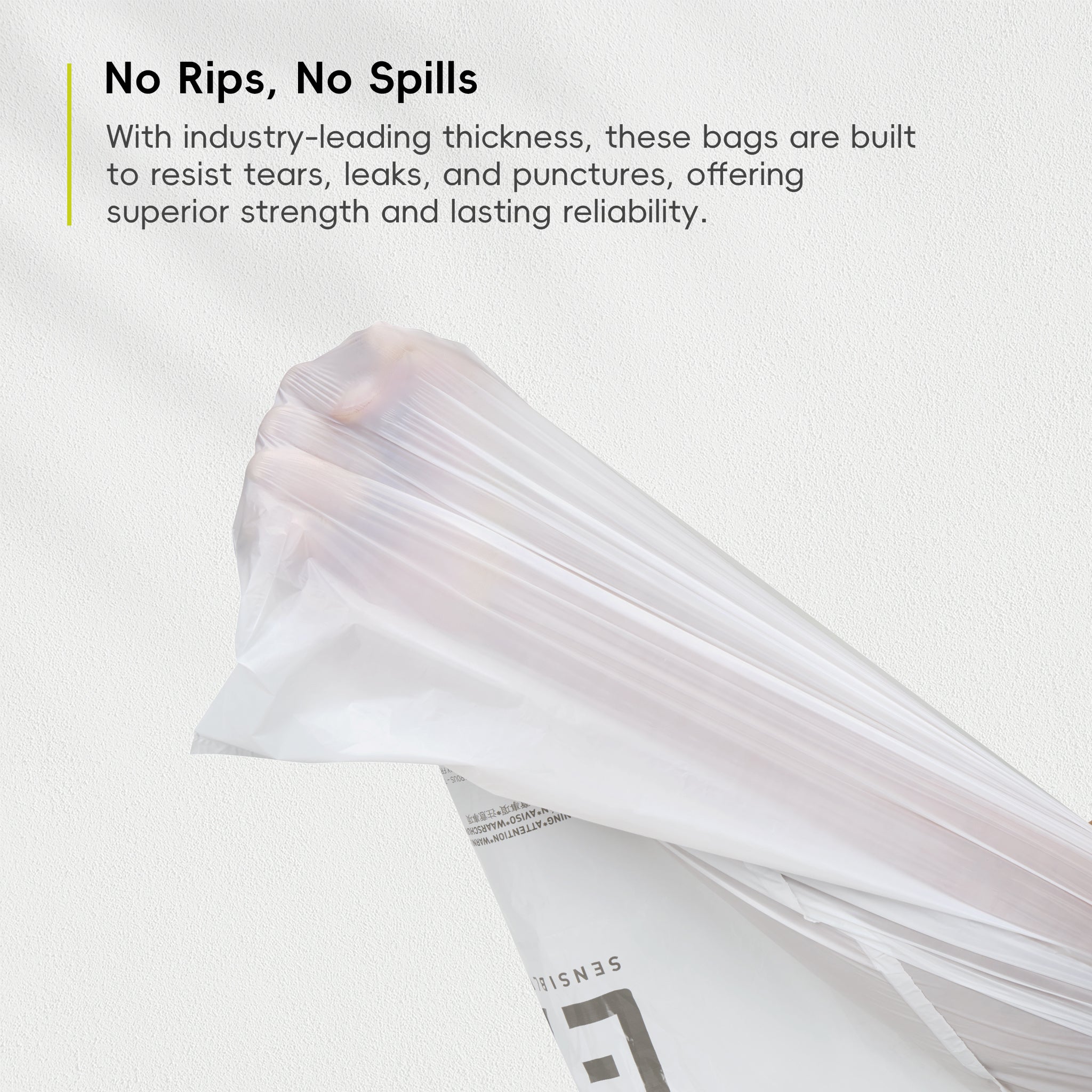 21 Gallon Easy Dispense Roll Trash Bags - 60 Count (79.5L) | Heavy Duty, Leak Proof | Perfect for Kitchen, Office & Outdoor Use