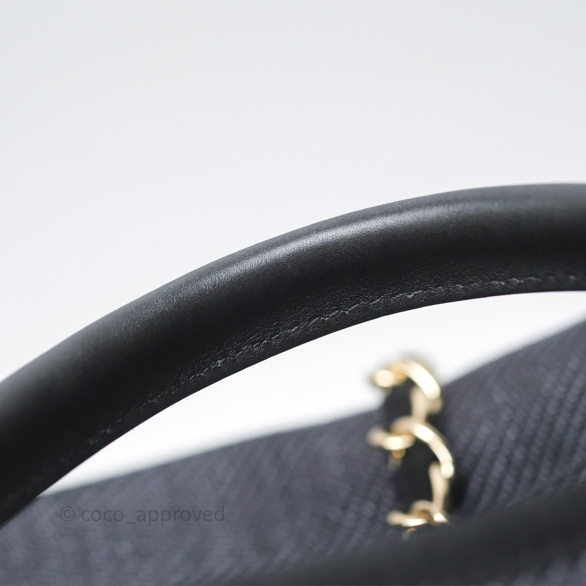 Chanel Canvas Deauville Large Tote Bag in Navy with Gold Hardware - Luxury Designer Handbag for Women, Perfect for Travel, Work & Everyday Use