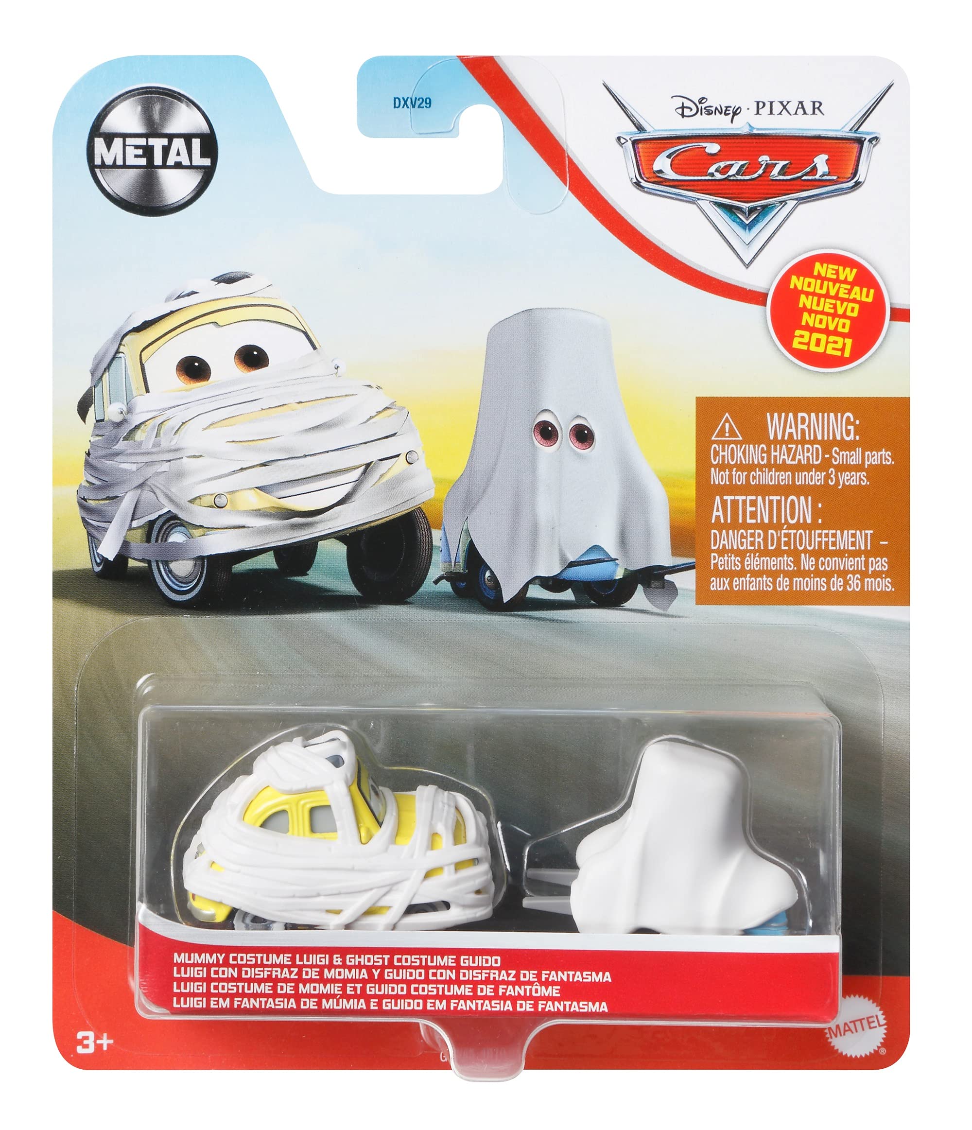 Disney Cars Movie Collectible Racecar Toys - Lightning McQueen, Luigi & Guido Miniature Cars for Kids Age 3+ | Perfect for Playtime, Birthday Gifts & Movie-Themed Collections (Multicolor)