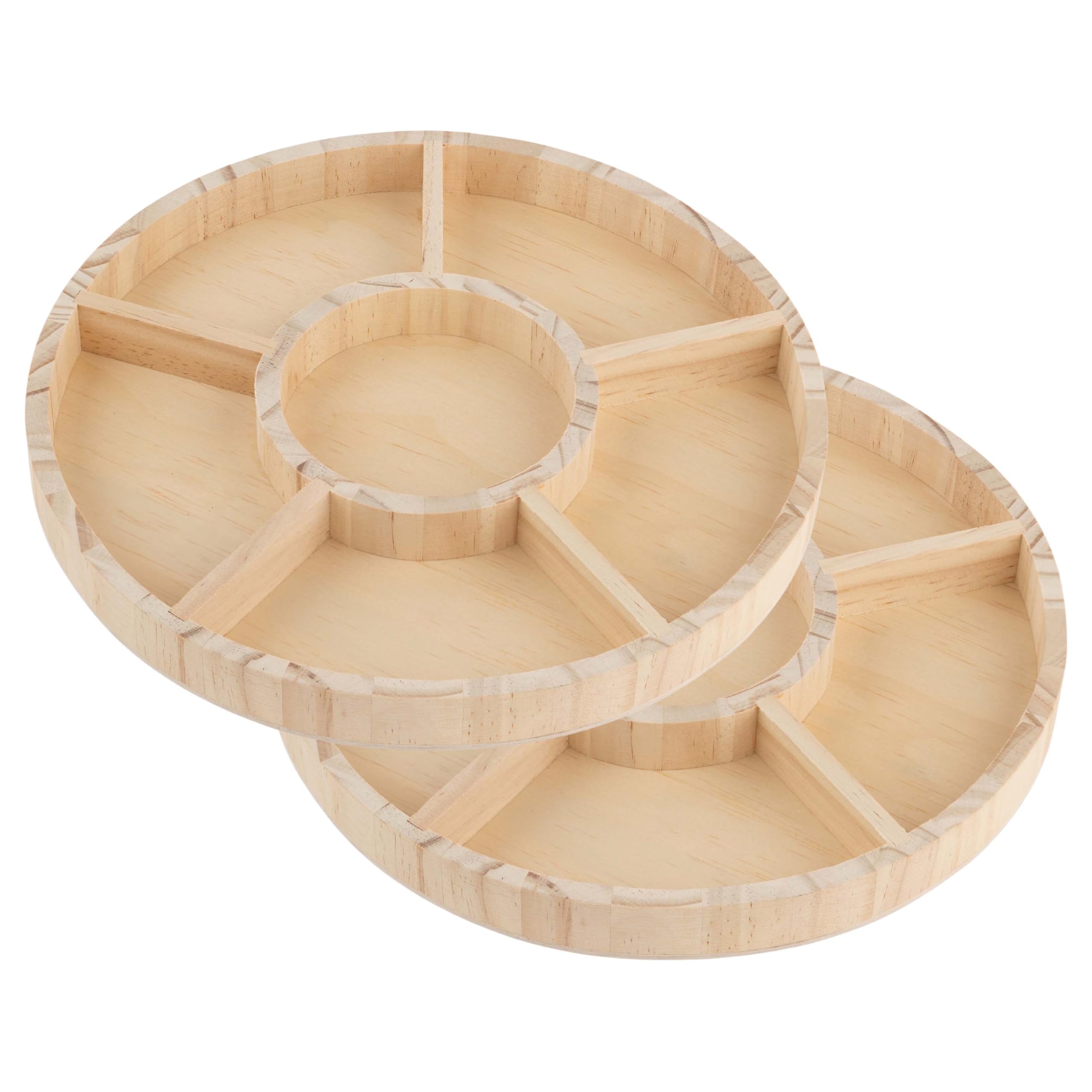 Premium Bamboo Candy Platter Set of 2 - 10