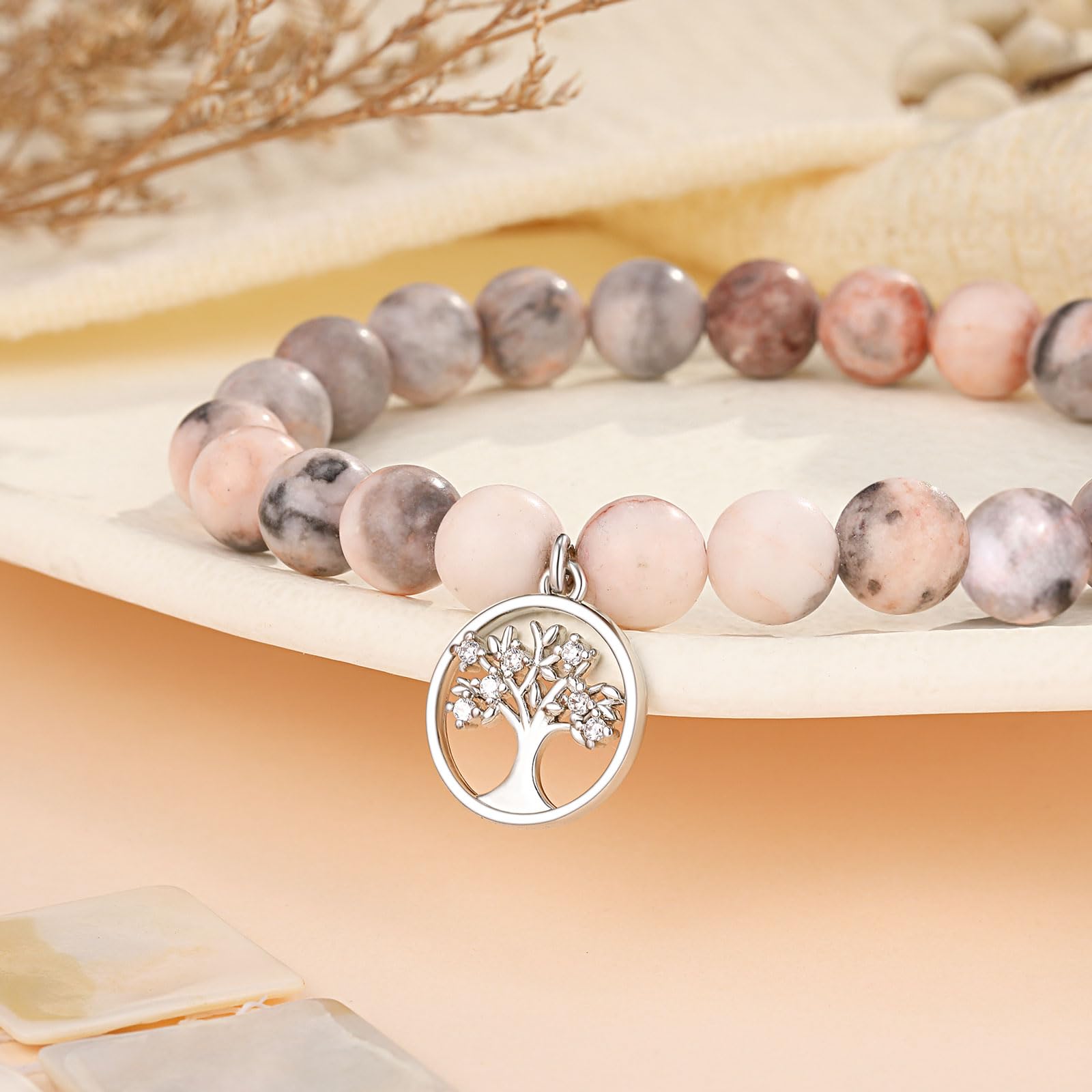 Tree of Life Bracelet for Women - Elegant Jewelry Gift for Grandma, Mom, Aunt, Sister & Teacher | Birthday, Christmas, Wedding & Mother's Day Present | Perfect for Special Occasions & Everyday Wear