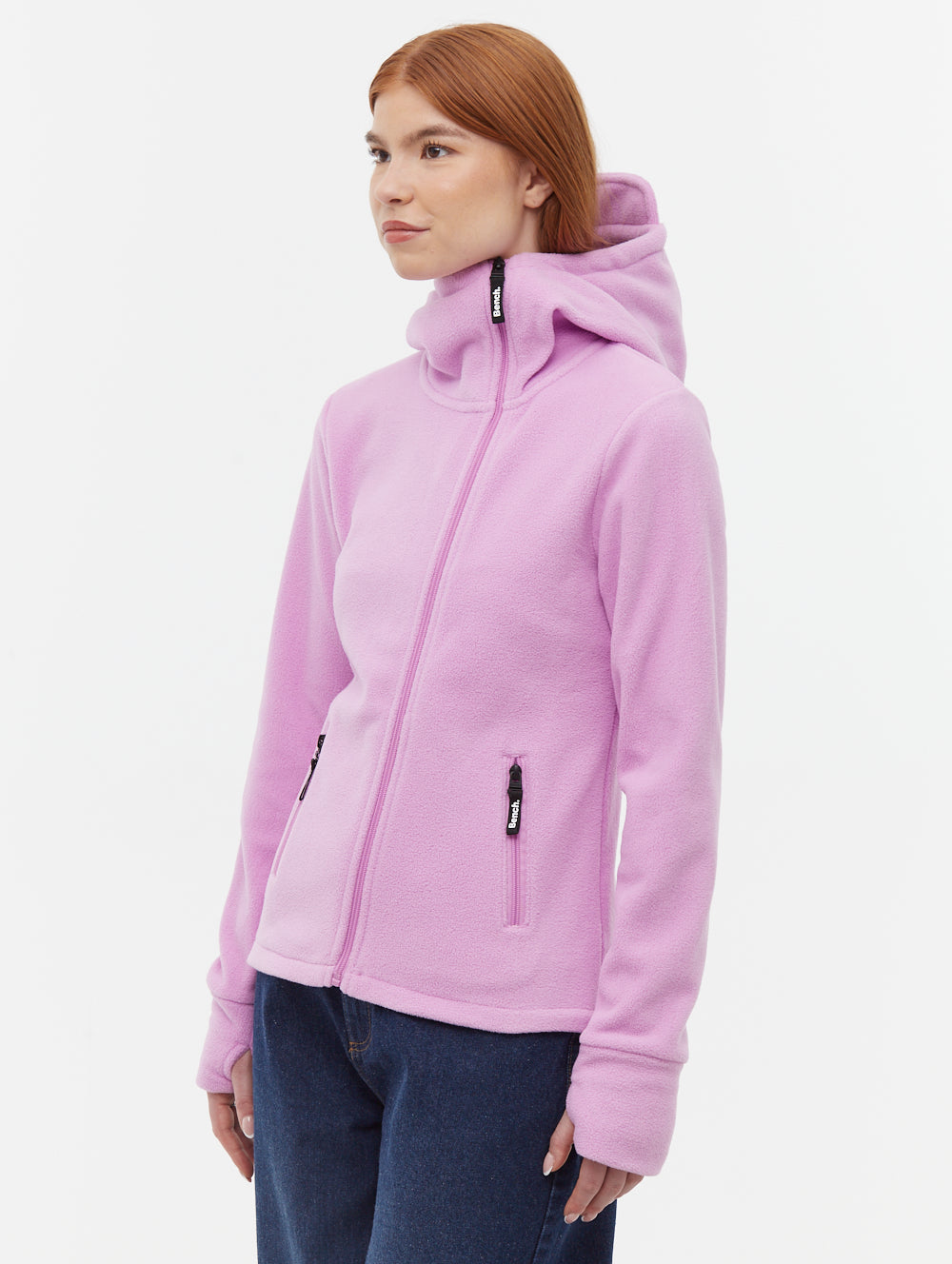 Ninja Microfleece Asymmetric Zip Up Jacket - Lightweight Warm Winter Coat for Men & Women - Perfect for Hiking, Camping & Outdoor Activities