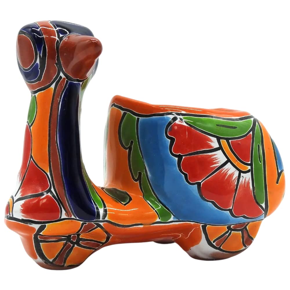 Hand-Painted Mini Motor Bike Planter - Colorful Glazed Scooter Pot for Indoor & Outdoor Plants | Perfect for Home Decor, Office Desk, Garden & Patio