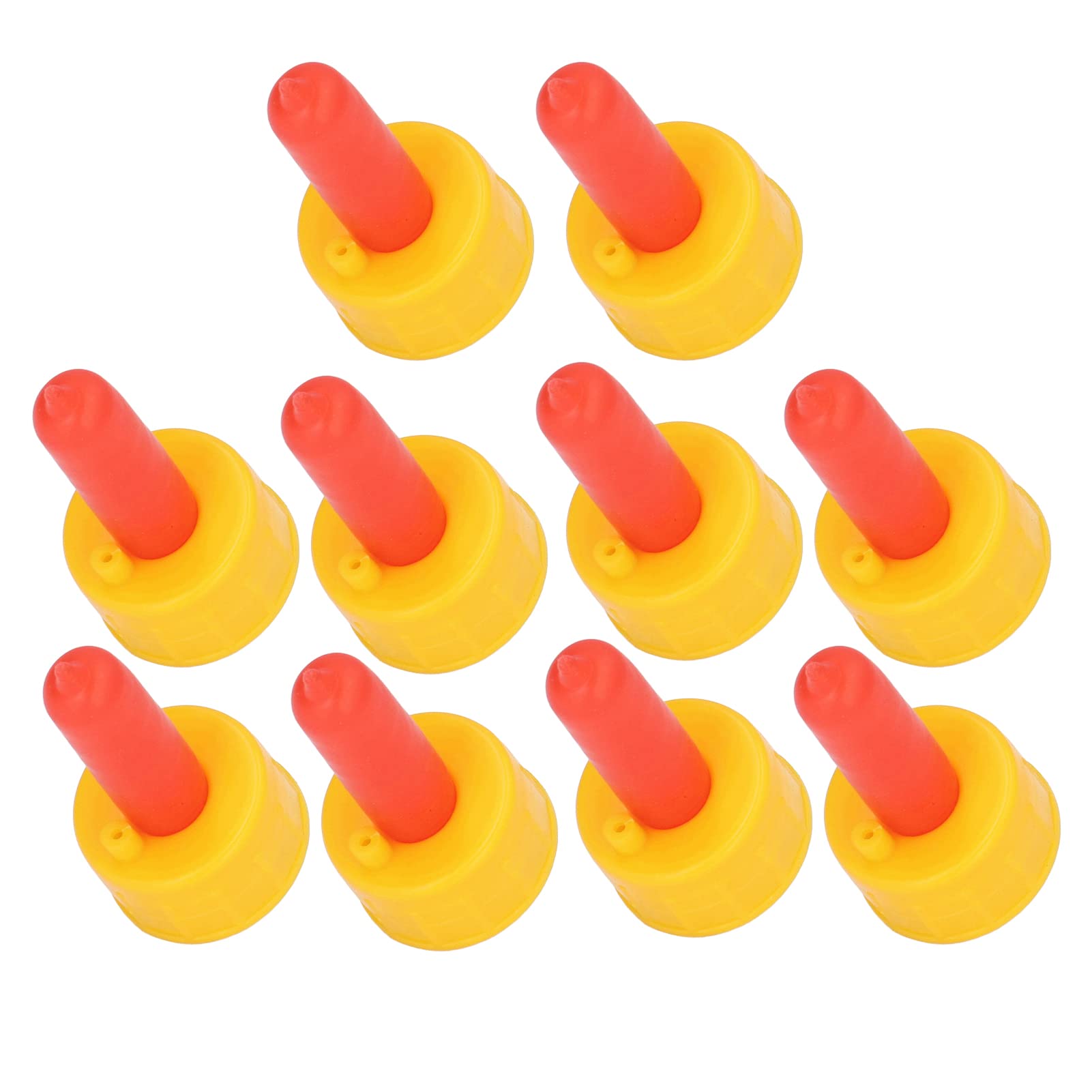 10Pcs 5.5x3cm Goat Nursing Nipples - Soft Calf & Lamb Feeding Bottle Teats - Small Animal Milk Drink Nipples for Orphaned Pets - Perfect for Goat Kids, Lambs, Puppies & Kittens - Durable Pacifier for Milk Feeder Bottles