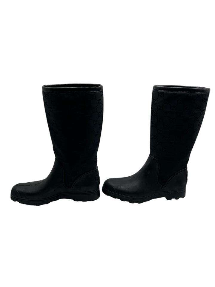 Gucci Prato Nylon Rain Boots for Women - Size 36 (US 6) - Waterproof Chelsea Boots for Rainy Days & Outdoor Adventures