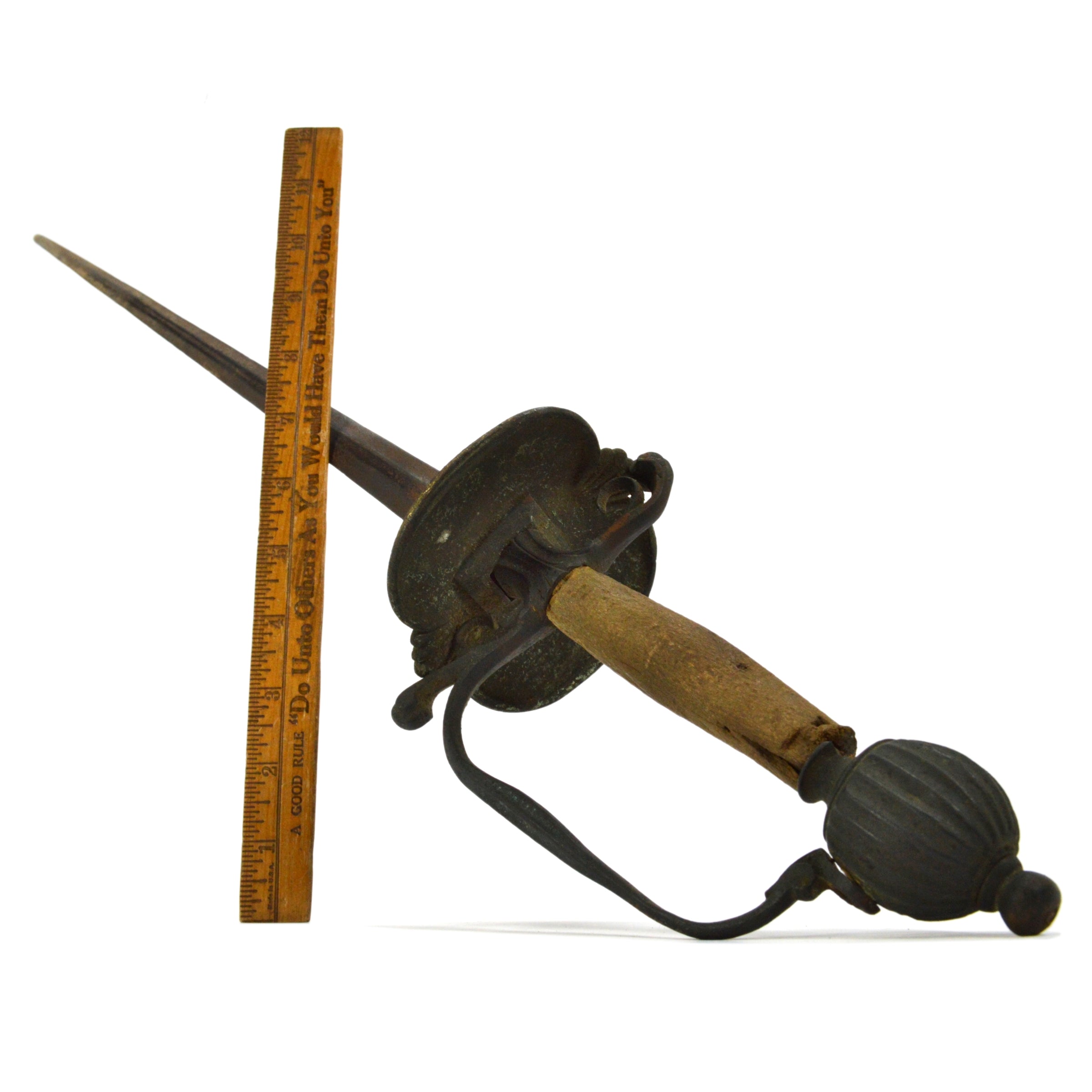 Antique 18th Century French Smallsword Rapier - American Revolutionary War Era Sword - 39 Inch Blade for Collectors & Historical Reenactments
