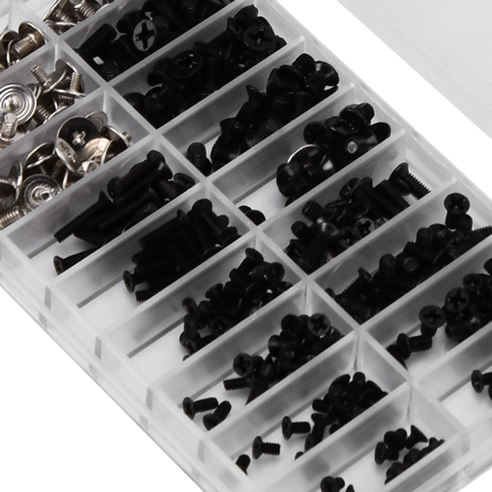 360Pcs Computer Screws Kit - Cross Head Replacement Screws for Laptop, PC, Watch Repair - Durable Alloy Steel Machine Screws for Electronics & Small Devices (Home & Office Use)