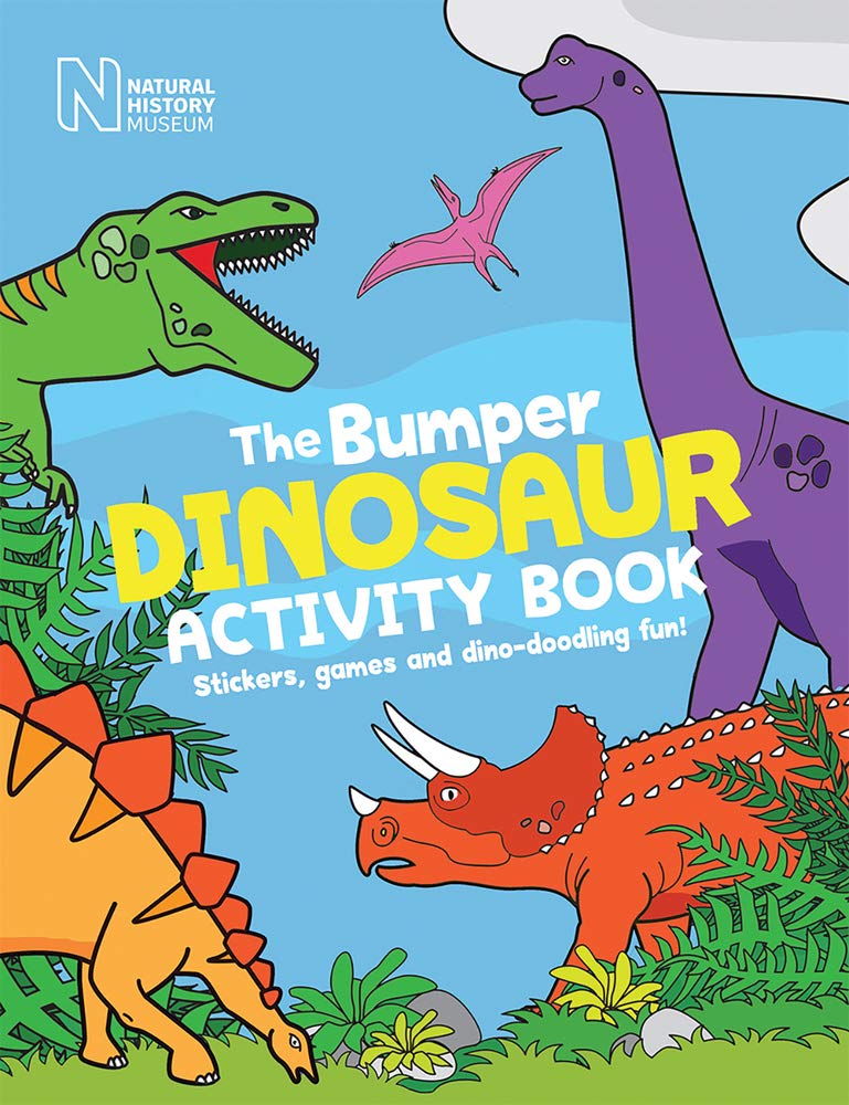 The Bumper Dinosaur Activity Book: Stickers, Games, Dino-Doodling Fun for Kids - Perfect for Travel, Parties & Educational Playtime